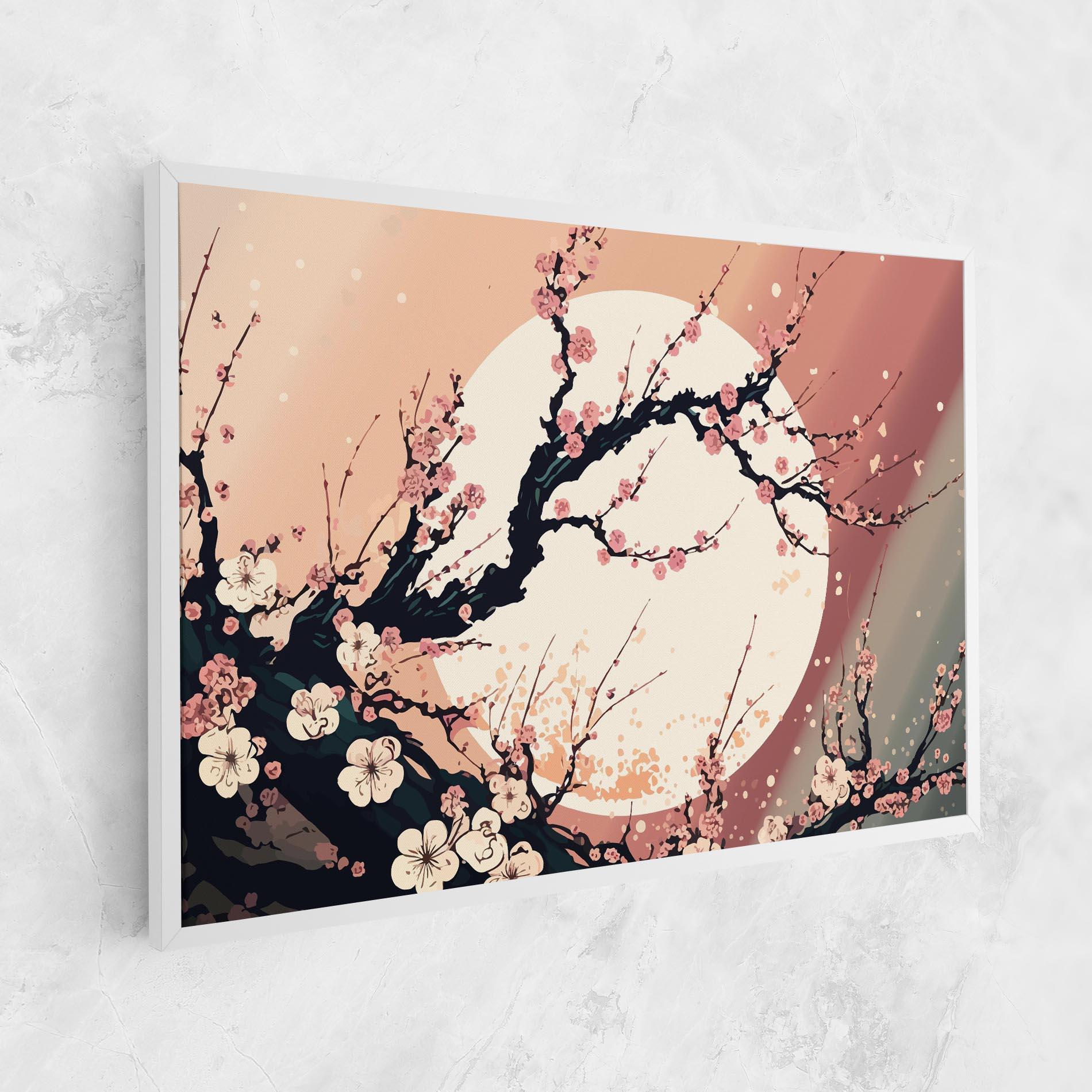 Leinwandbild Blossom Full Moon mockup 1