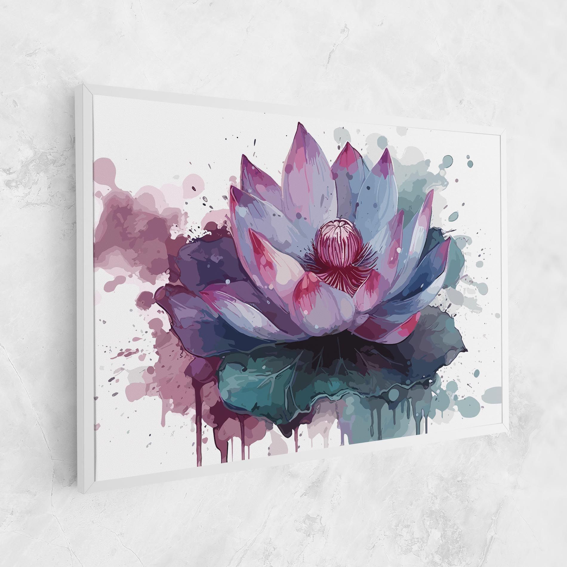 Green Purple Lotus mockup 1
