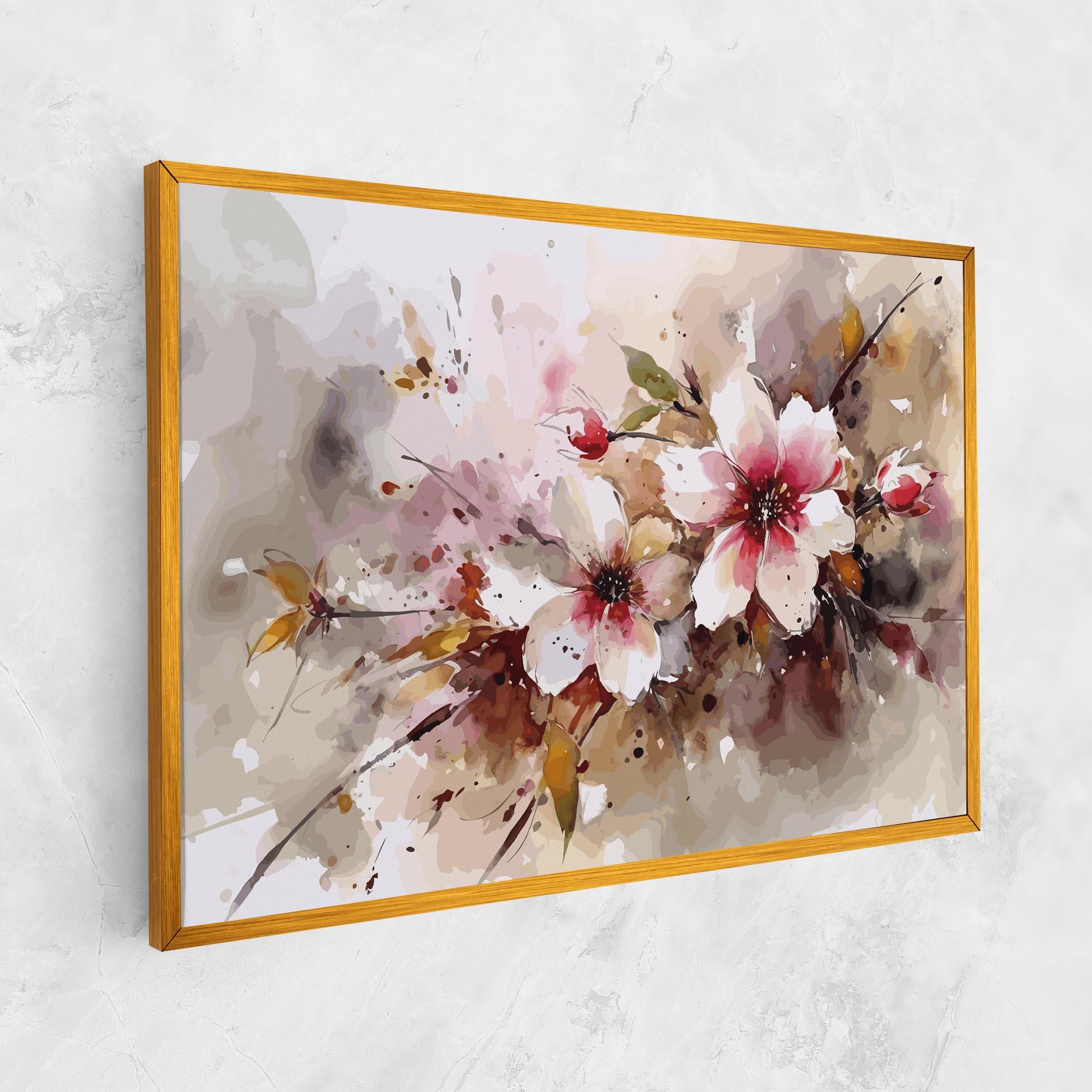 Leinwandbild Beautiful Cherry Flower mockup 1