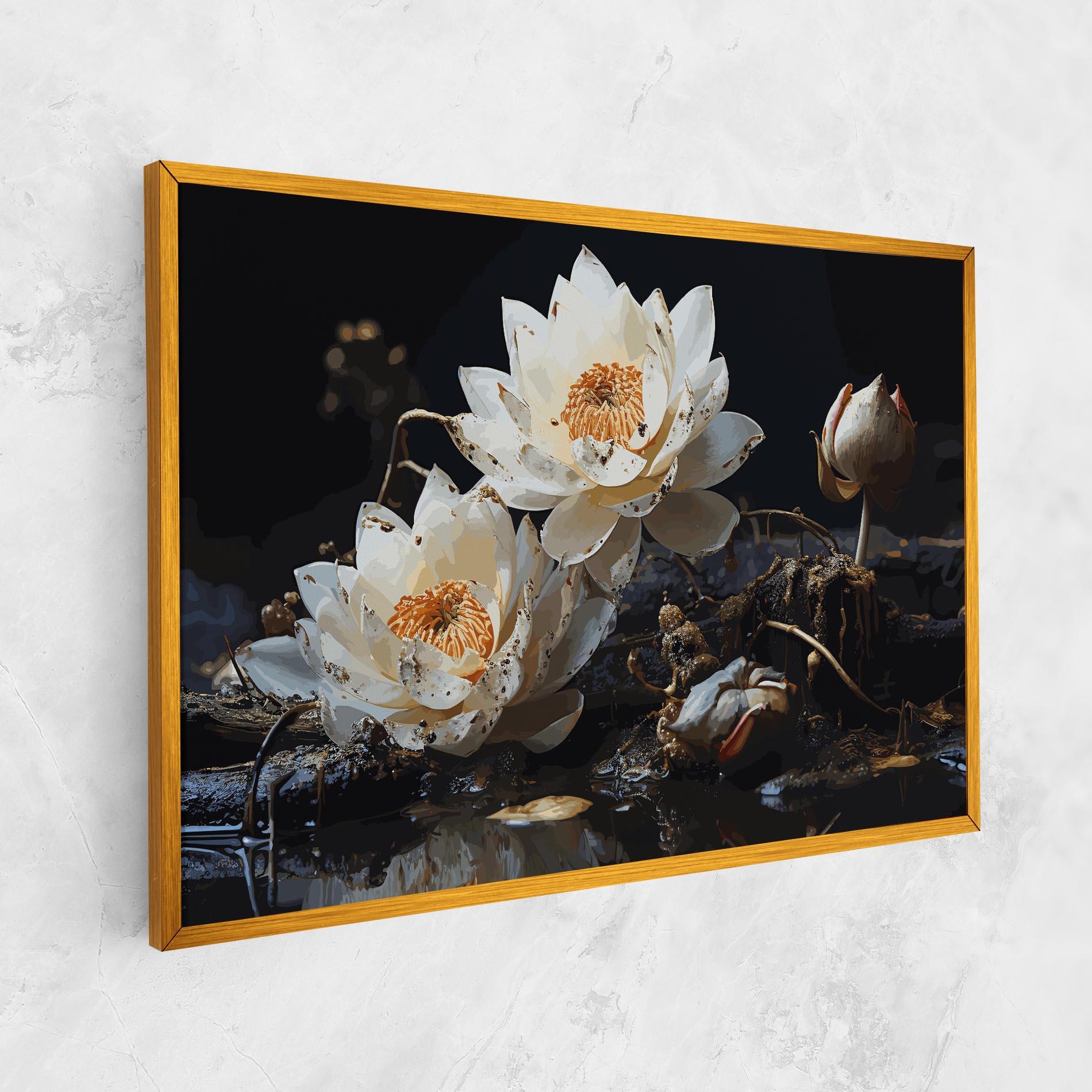 Leinwandbild Beautiful White Nature mockup 1