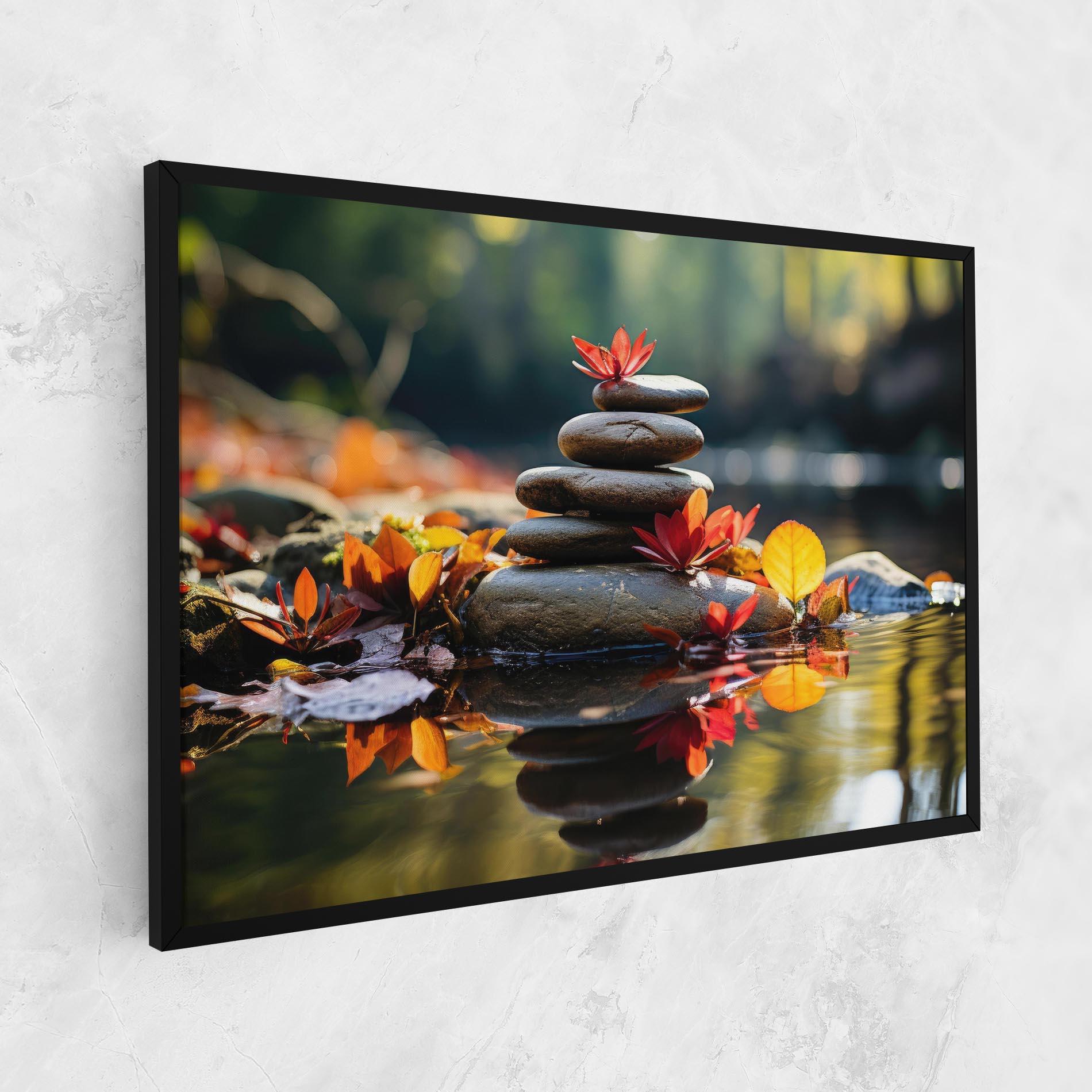 Leinwandbild Autumn Stones mockup 1