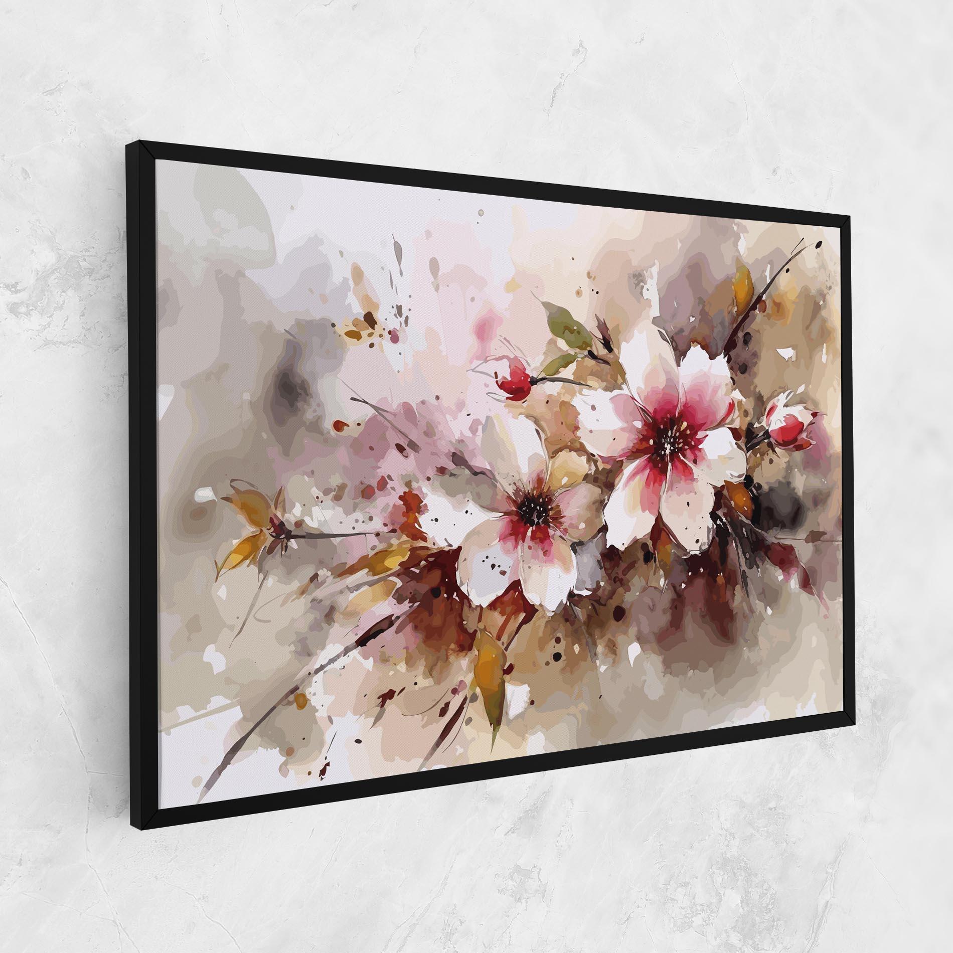 Leinwandbild Beautiful Cherry Flower mockup 1