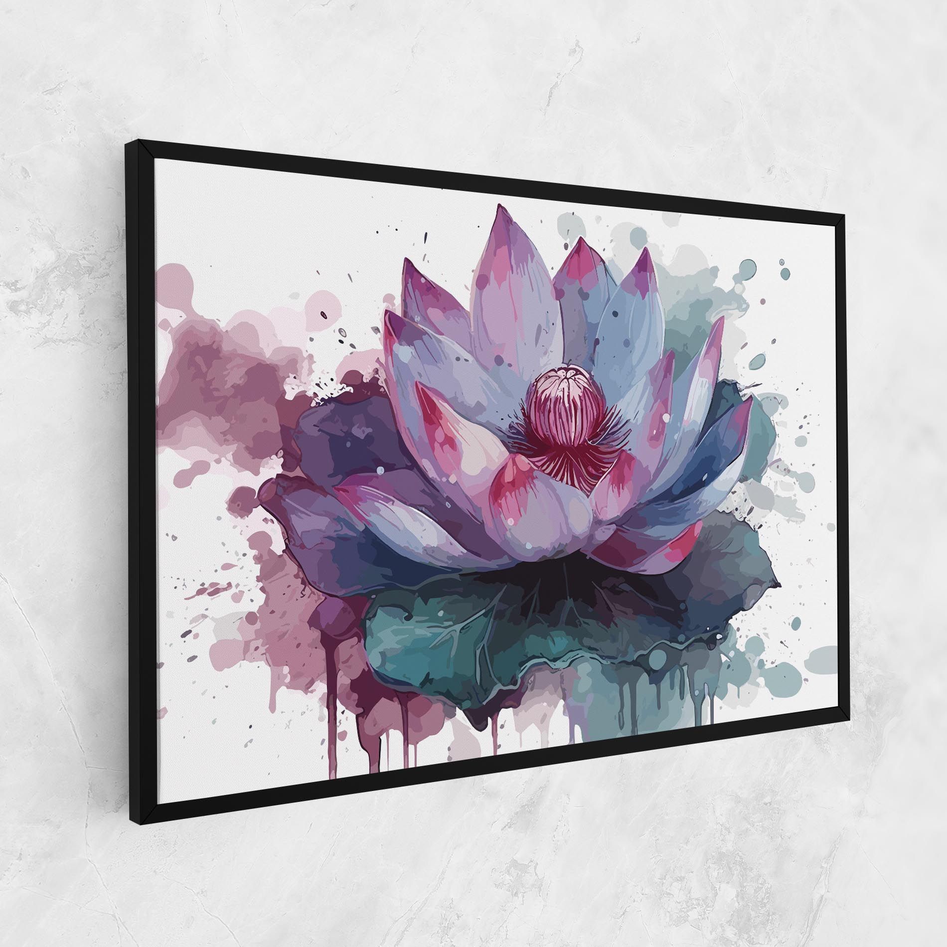 Green Purple Lotus mockup 1
