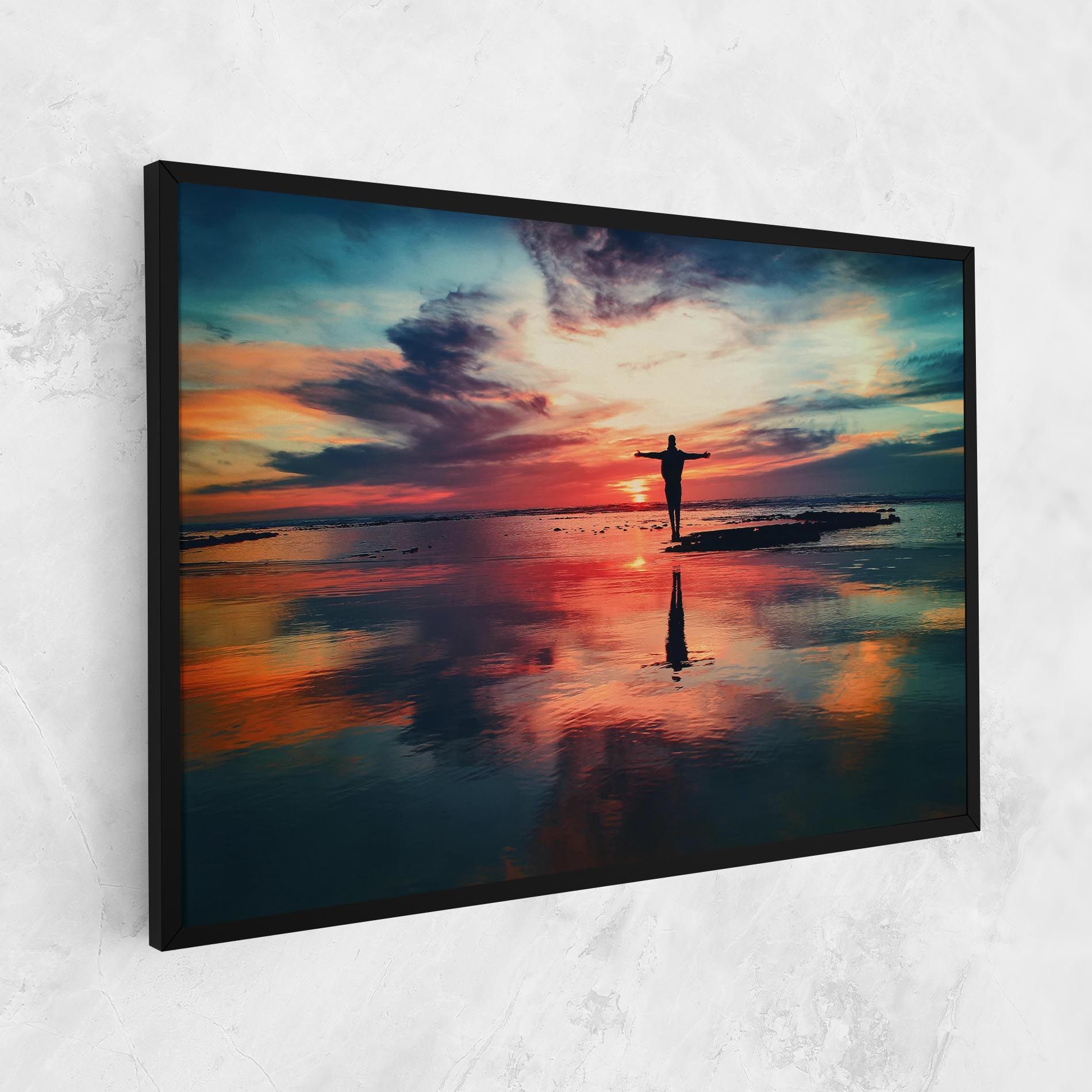 Pink Purple Sky Man mockup 1
