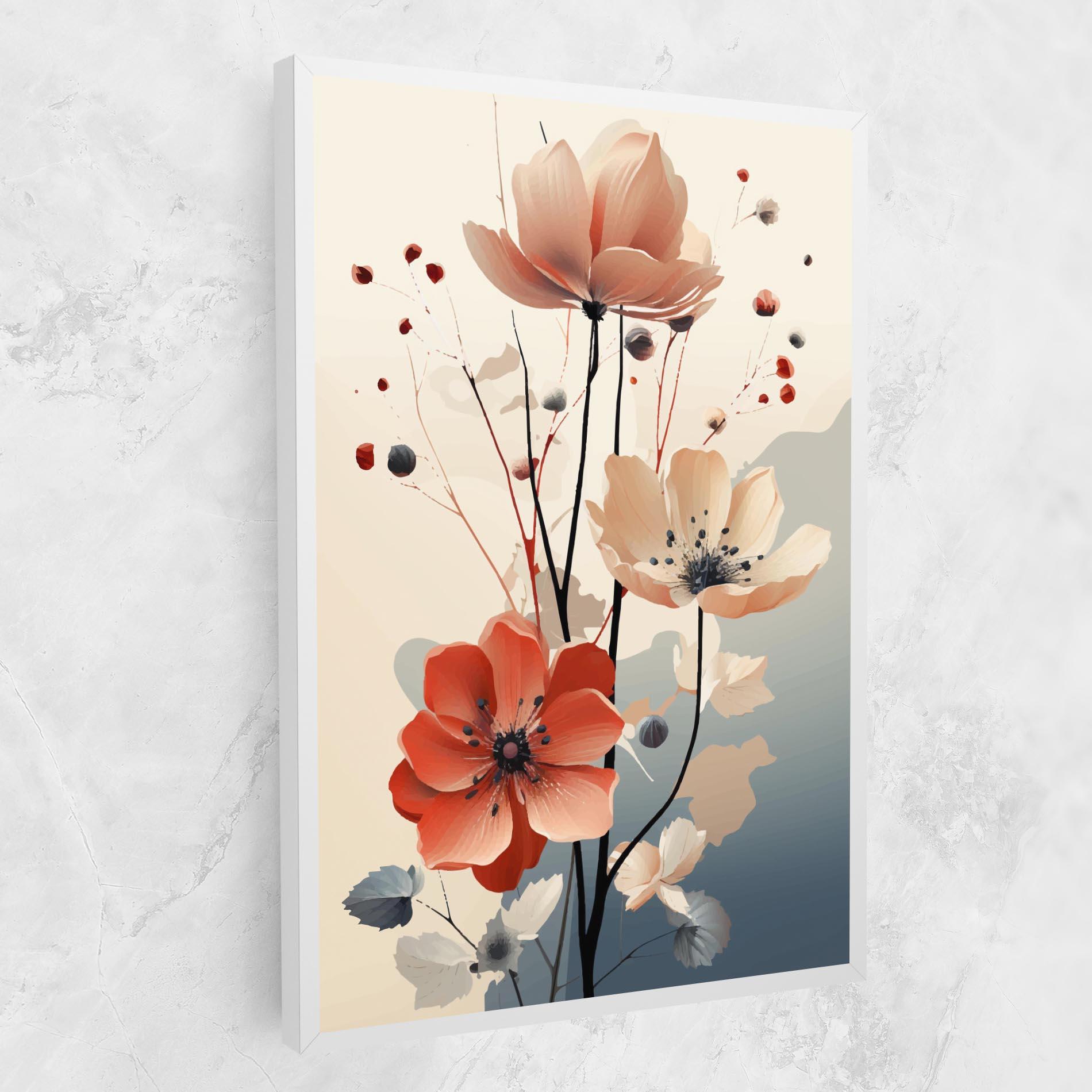 Leinwandbild Cream Flower Nature mockup 1
