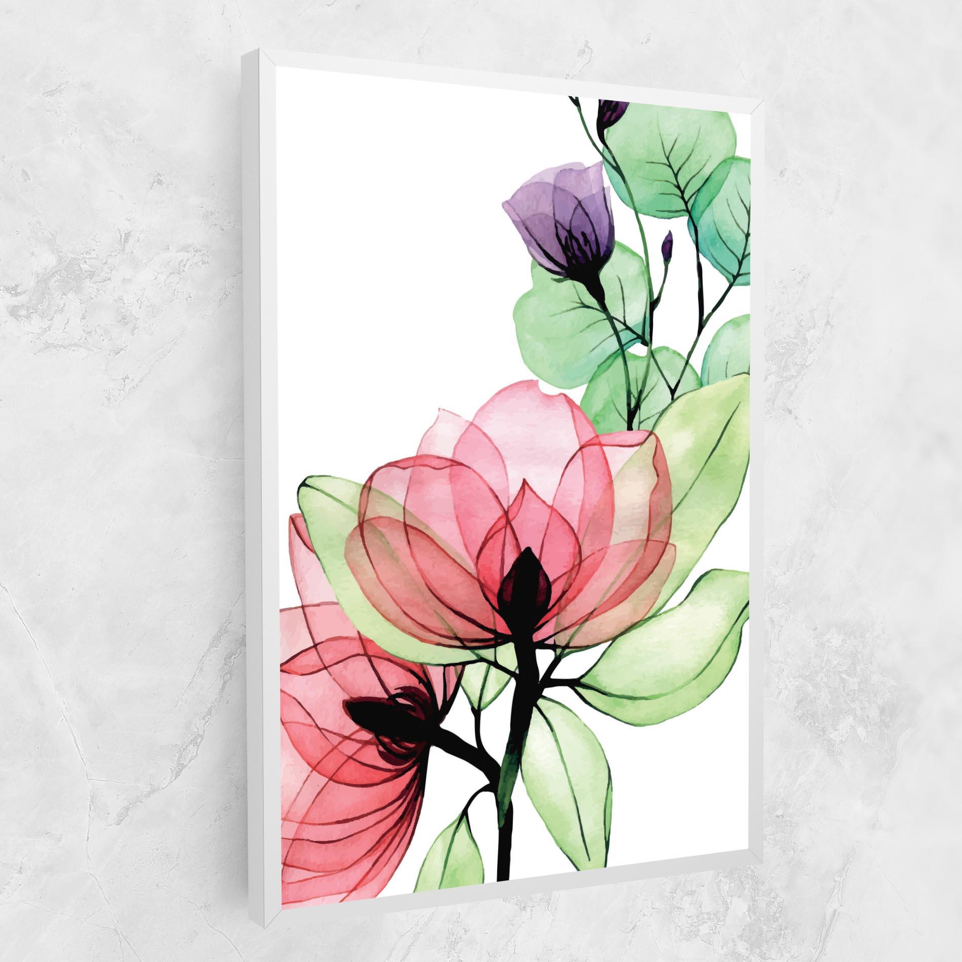 Leinwandbild Pink Green Nature mockup 1