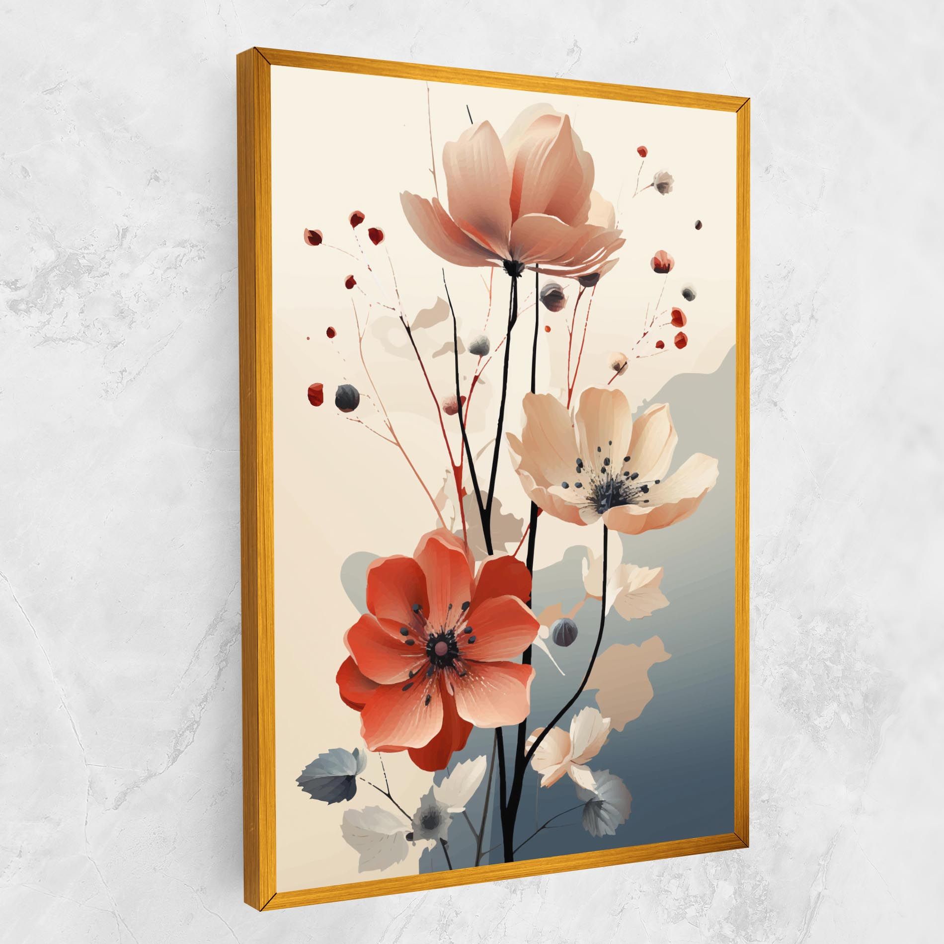 Cream Flower Nature mockup 1