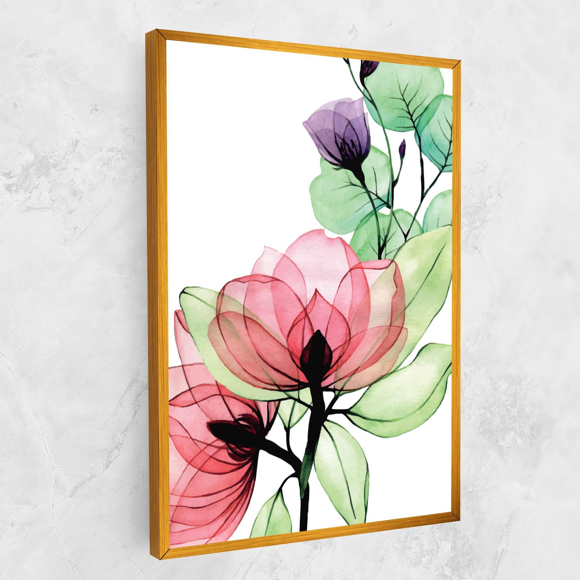 Leinwandbild Pink Green Nature mockup 1