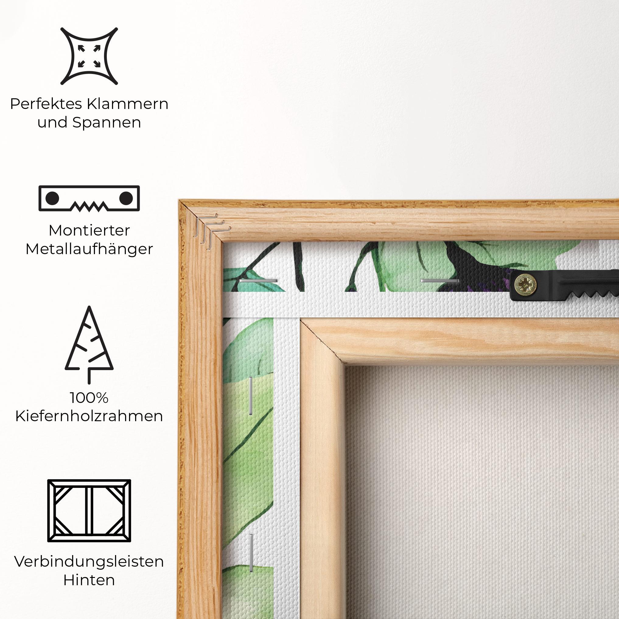 Leinwandbild Pink Green Nature mockup 5