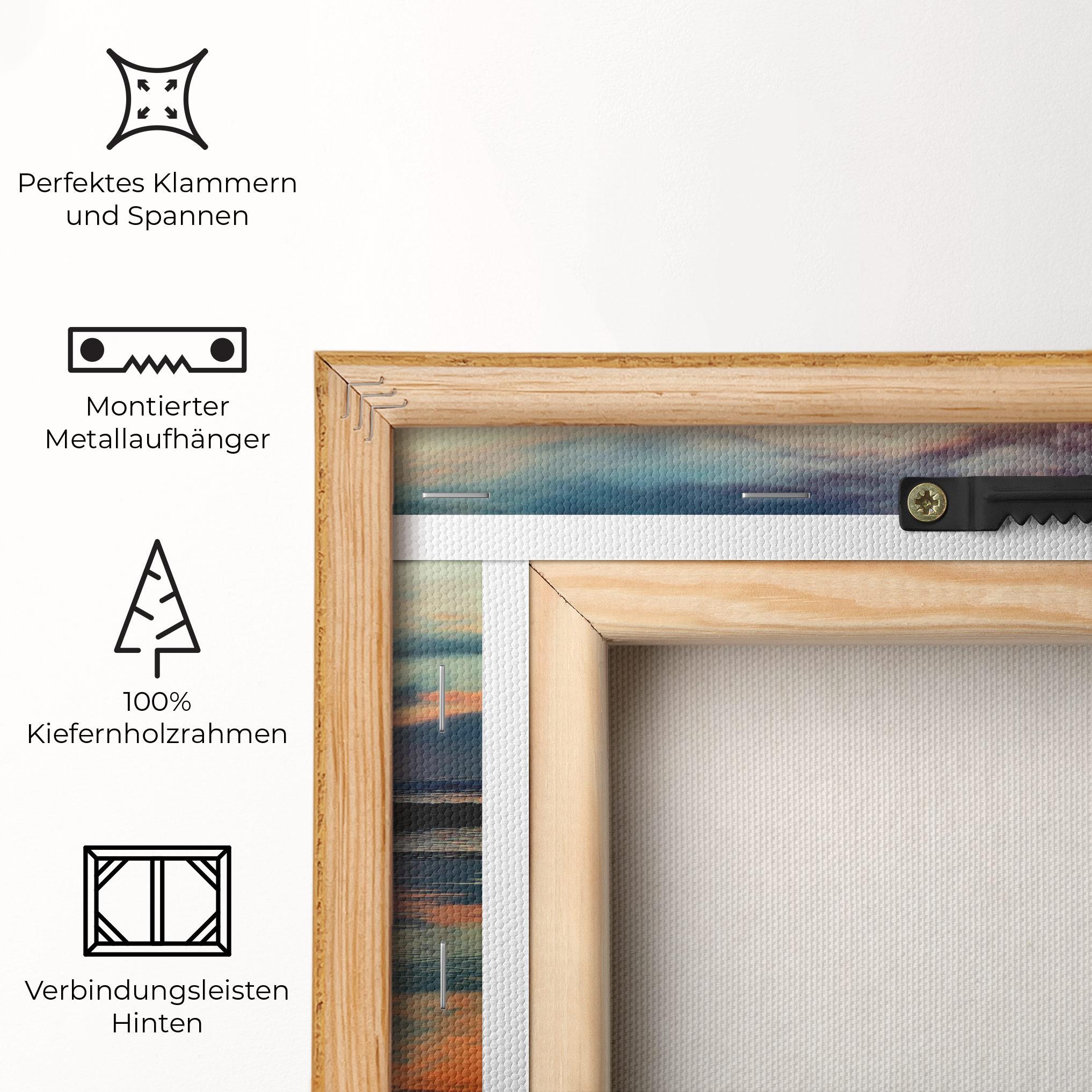 Leinwandbild Pink Purple Sky Man mockup 5