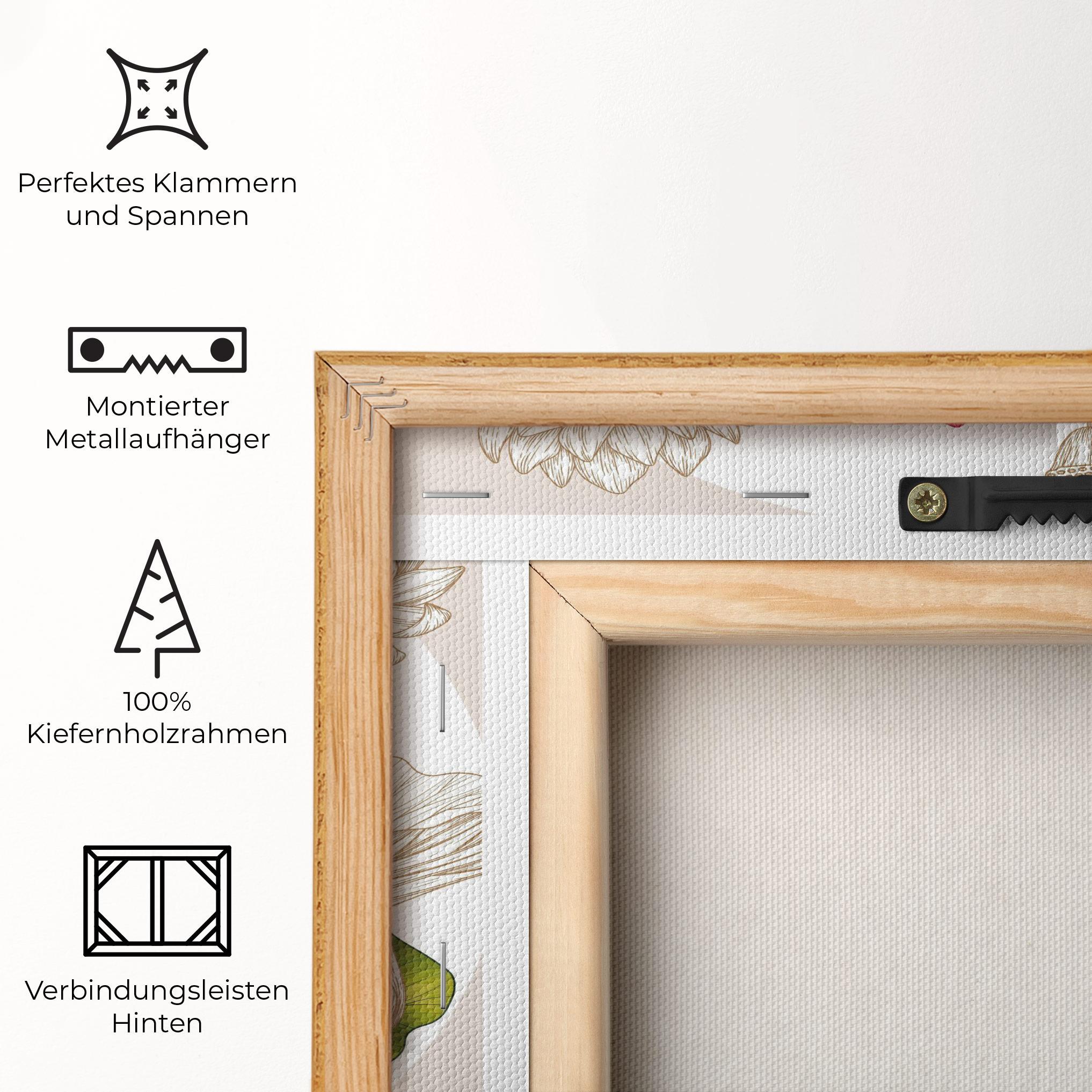 Leinwandbild Pretty Lotus Art mockup 5