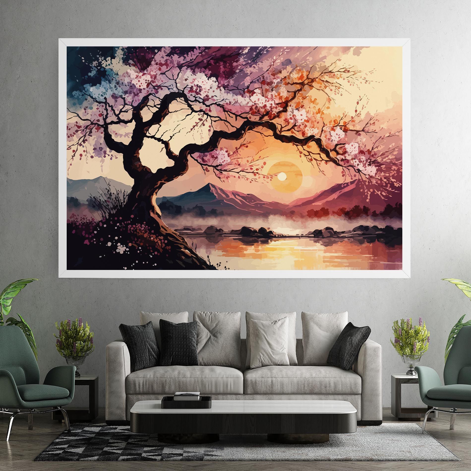 Pink Tree Nature mockup 7