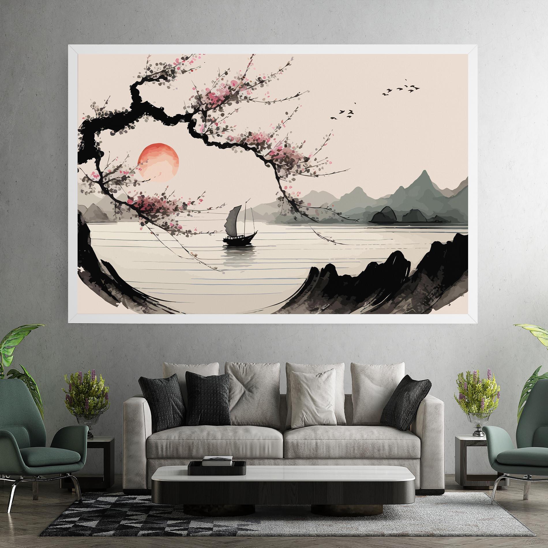 Leinwandbild Relaxing Nature mockup 7