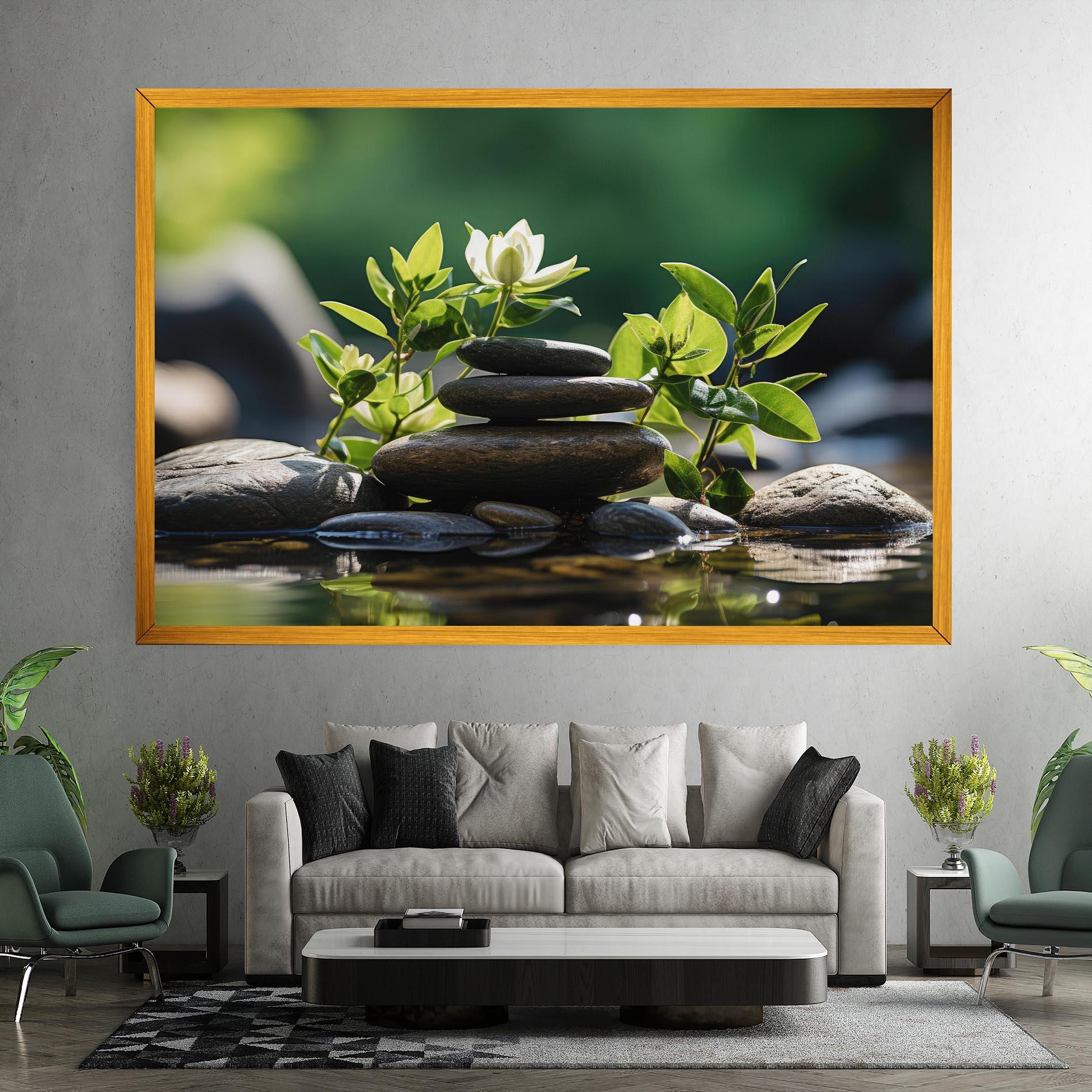 Leinwandbild Cinematic Stones mockup 7