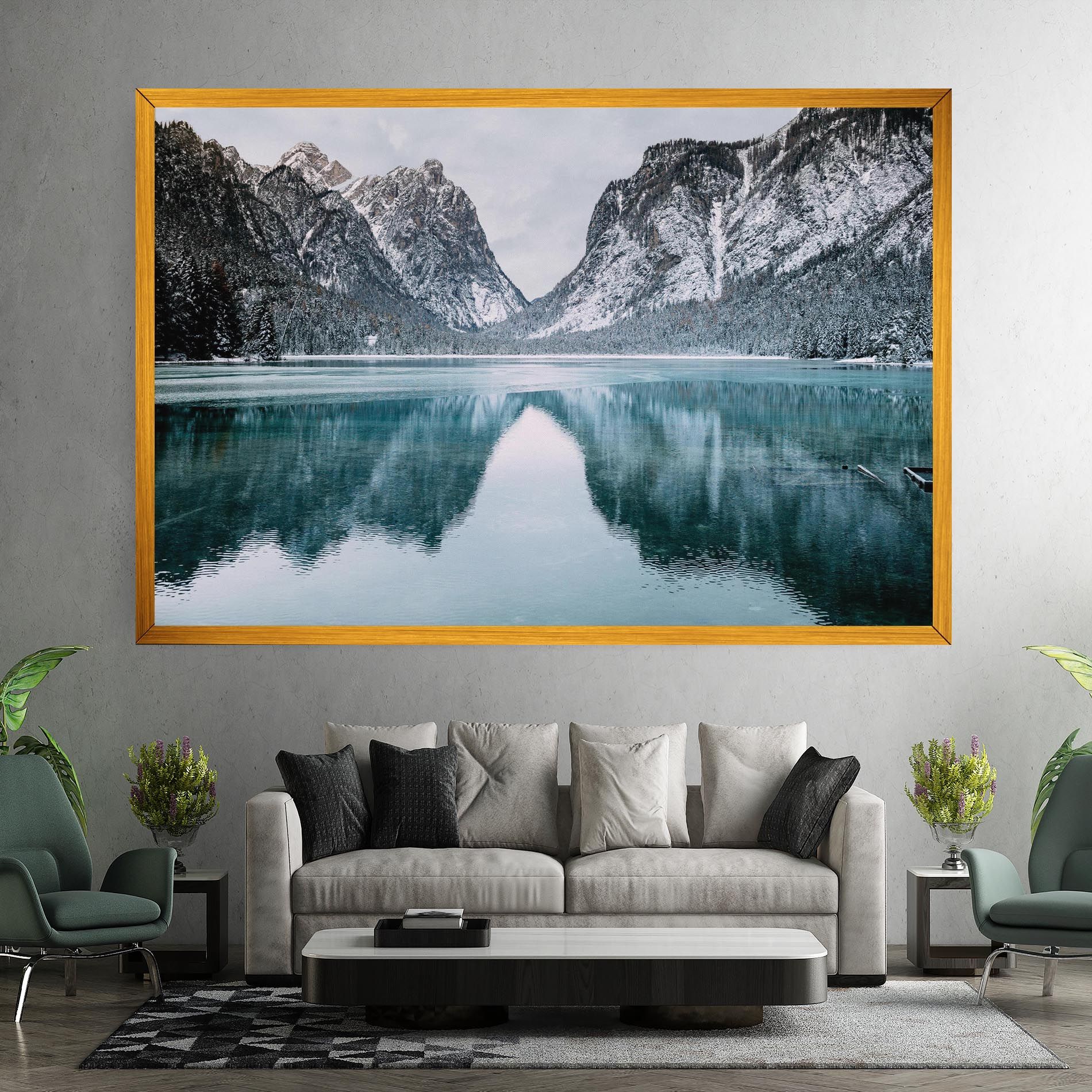 Lake Reflection Mountain mockup 7