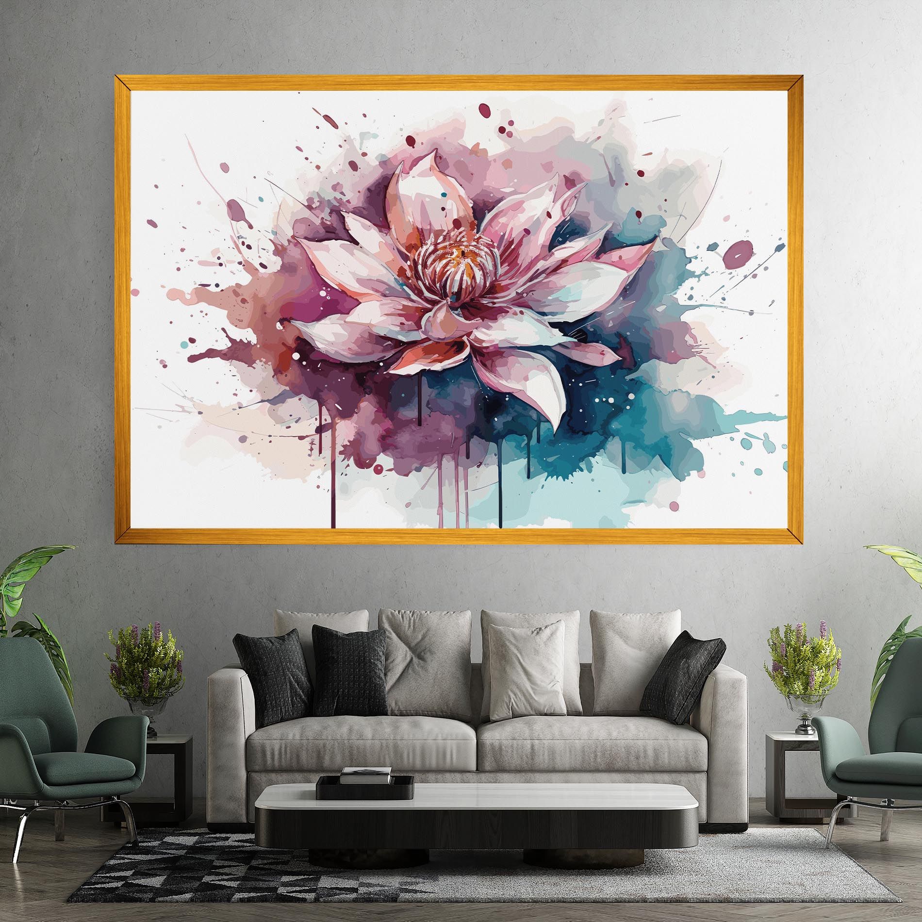 Pretty Pink Lotus Art mockup 7