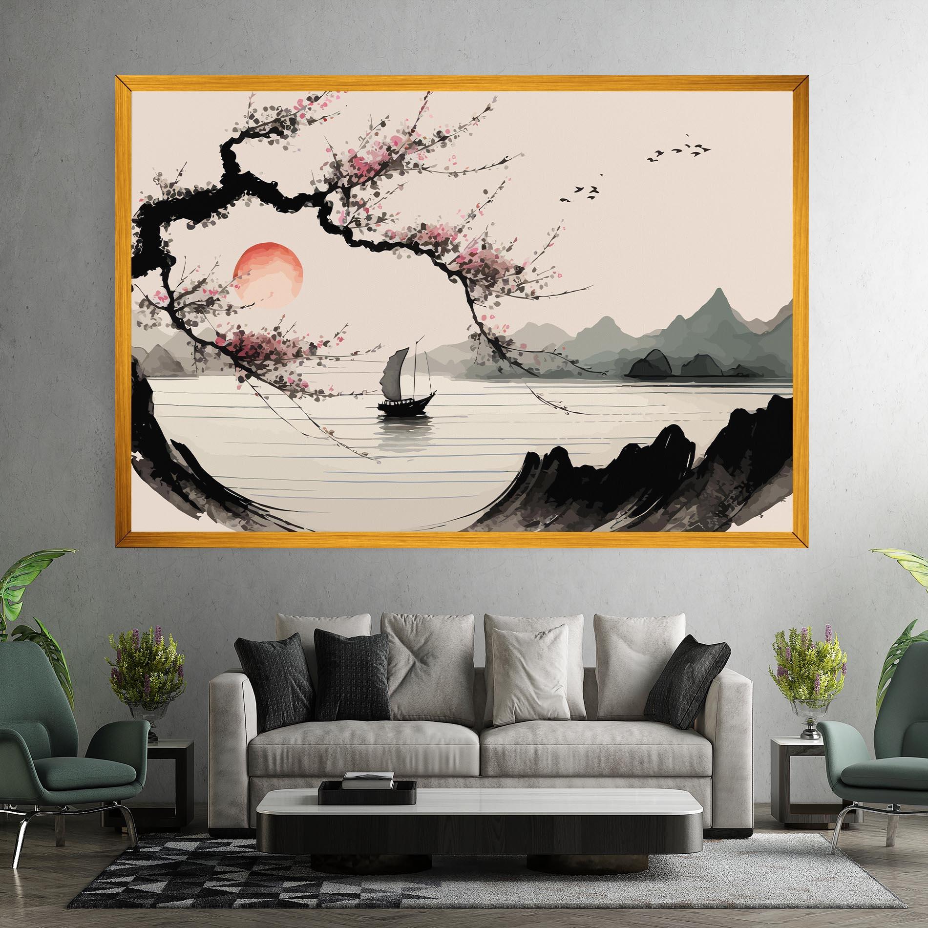 Leinwandbild Relaxing Nature mockup 7