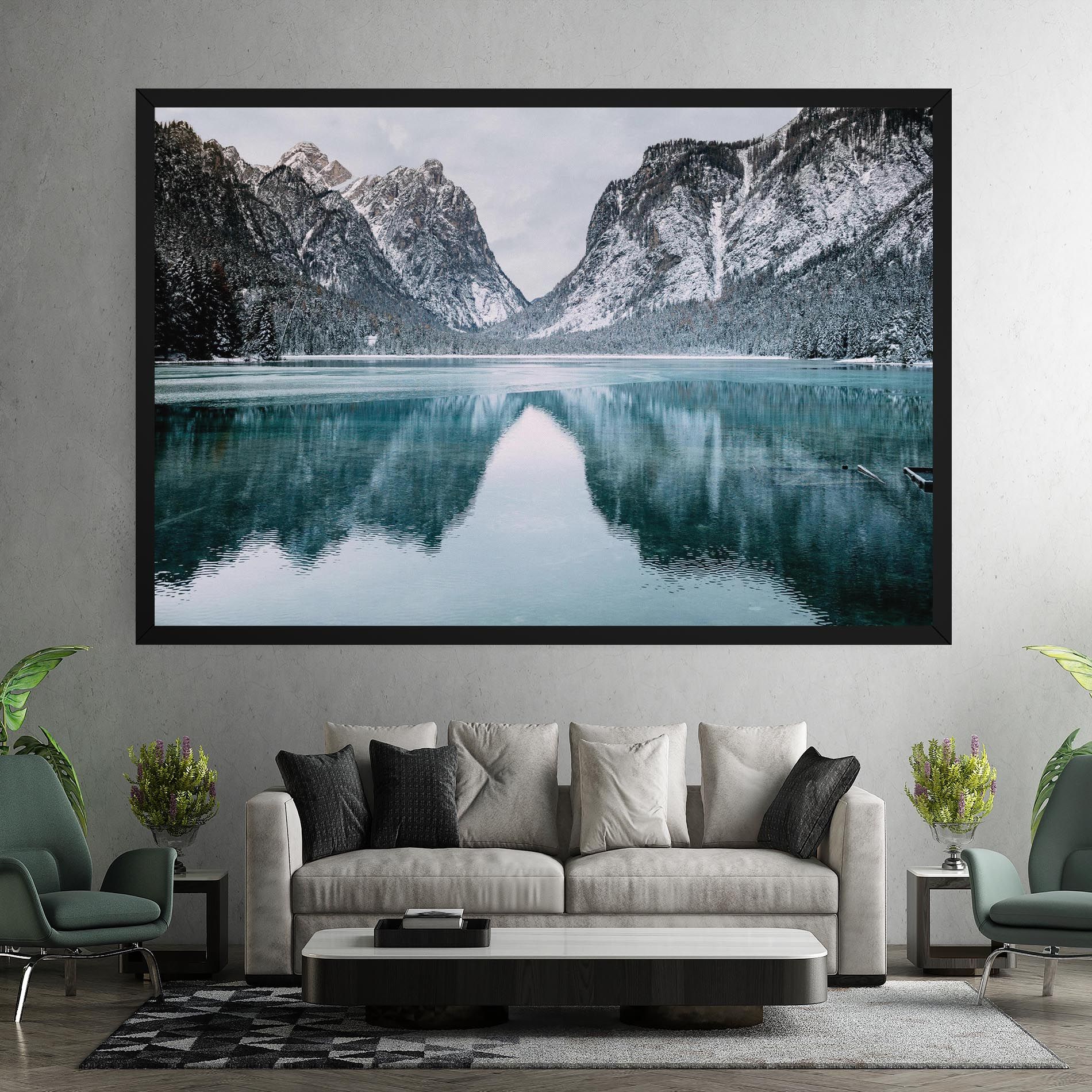 Lake Reflection Mountain mockup 7