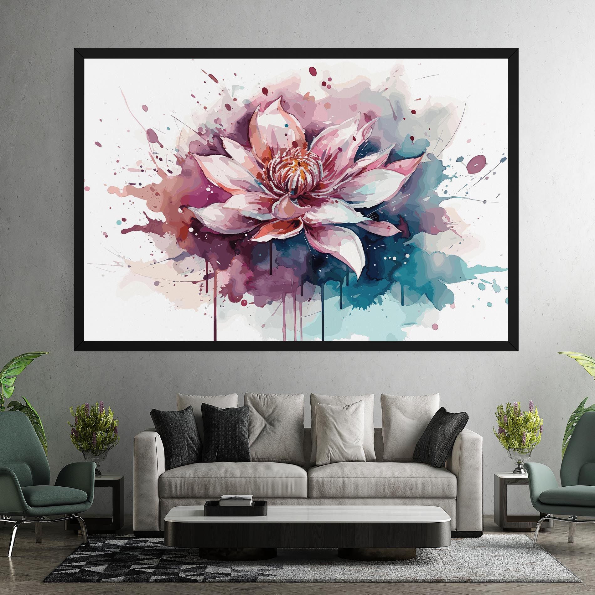 Pretty Pink Lotus Art mockup 7