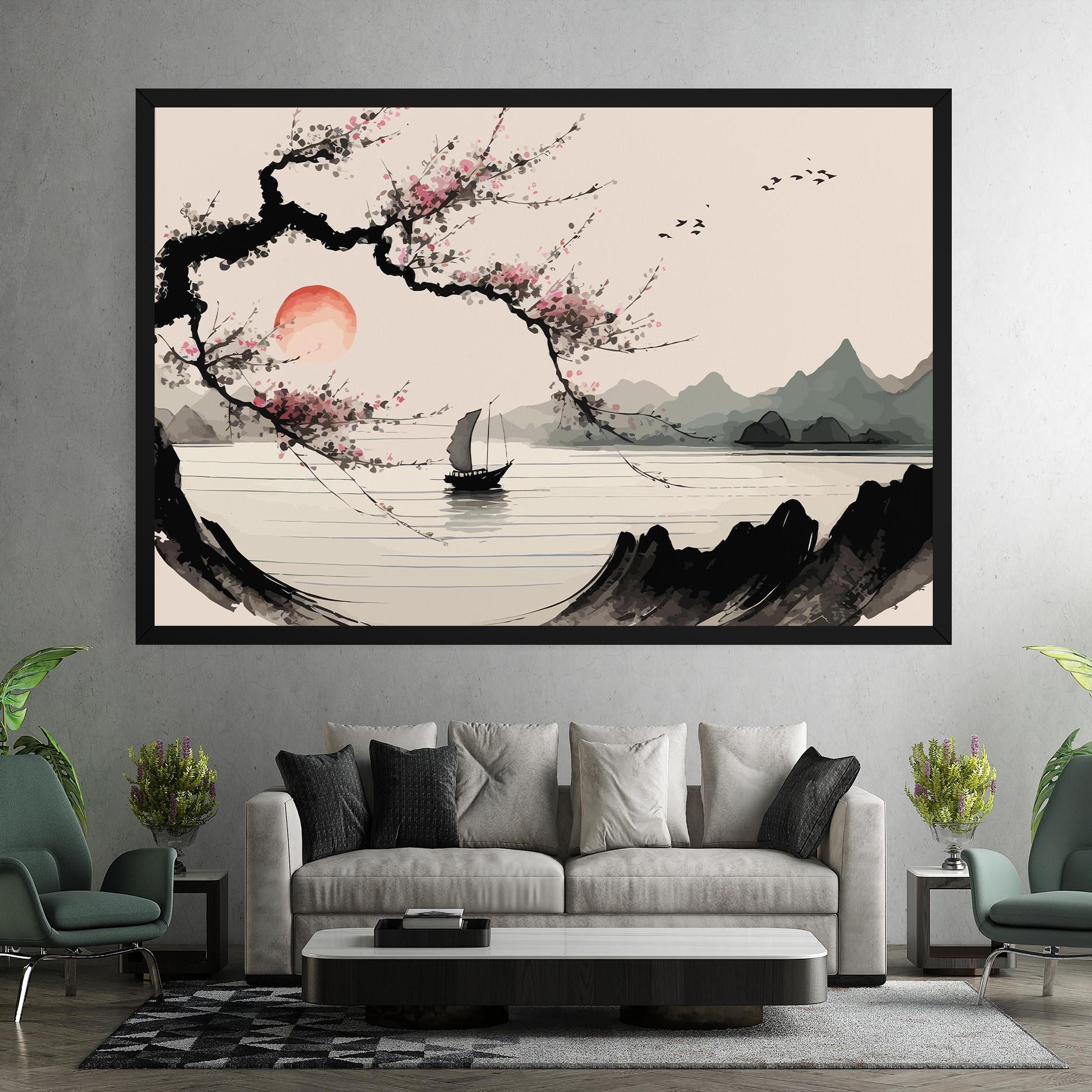 Leinwandbild Relaxing Nature mockup 7