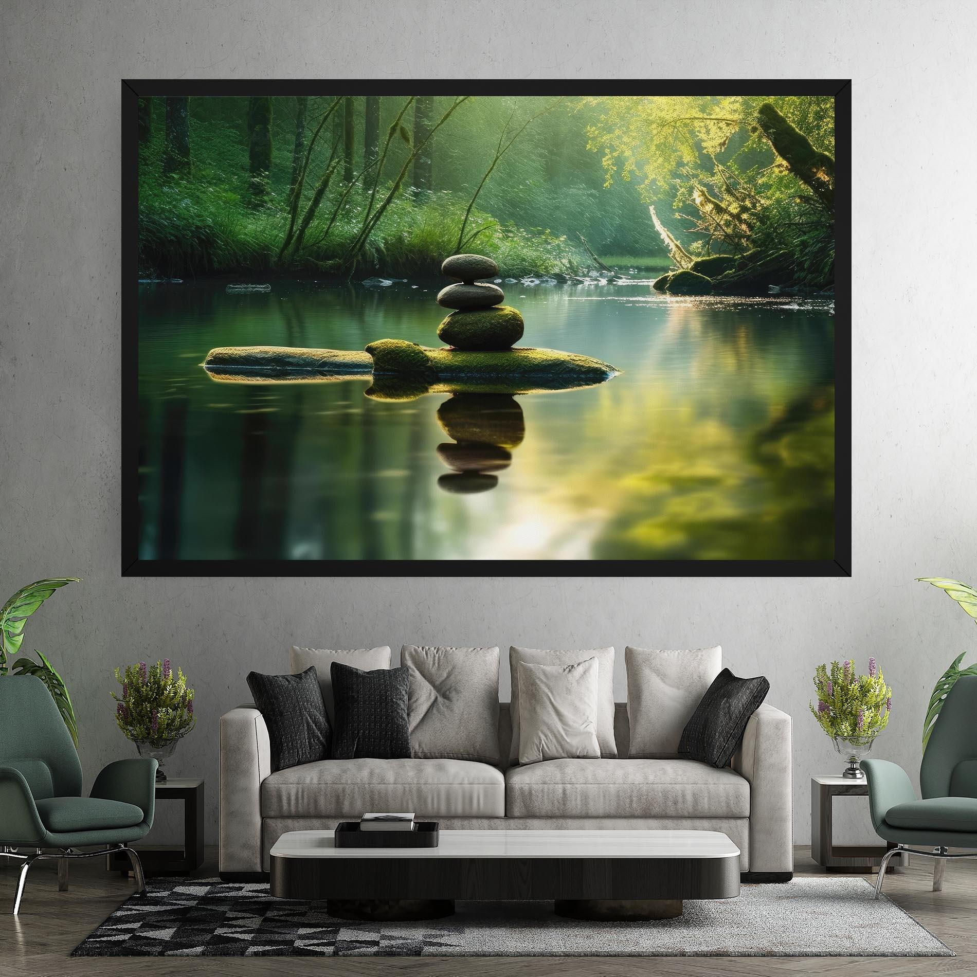 Leinwandbild Spiritual Stones mockup 7