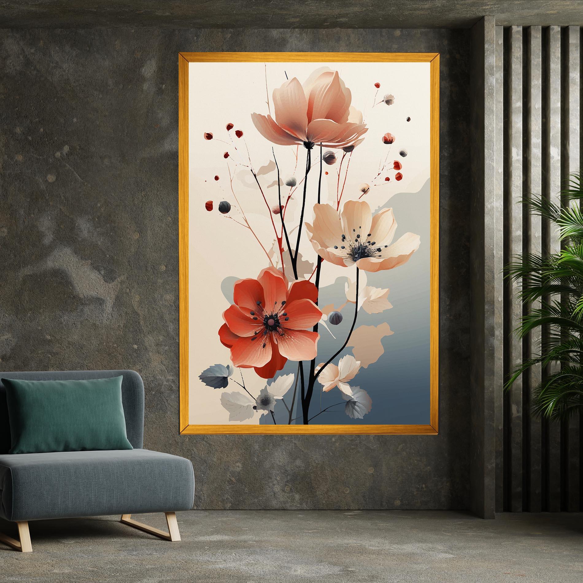 Leinwandbild Cream Flower Nature mockup 7