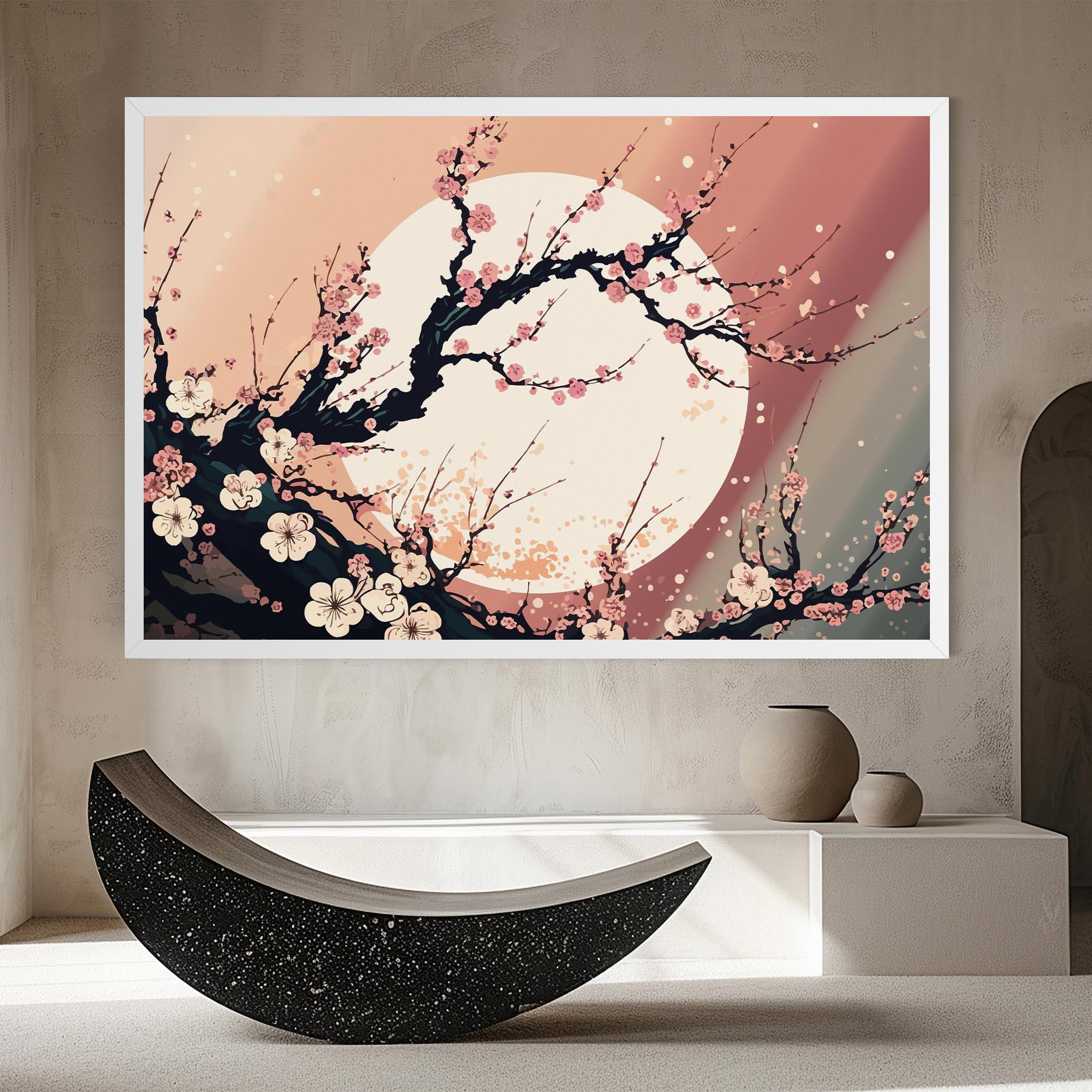 Leinwandbild Blossom Full Moon mockup 8