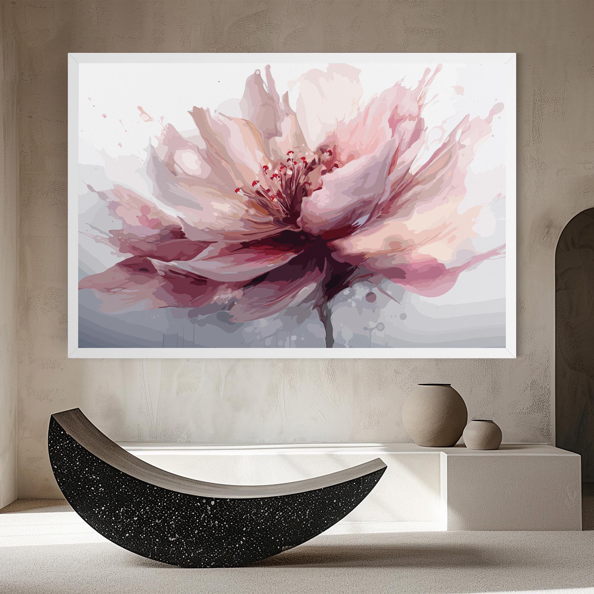 Leinwandbild Meditation Flower mockup 8