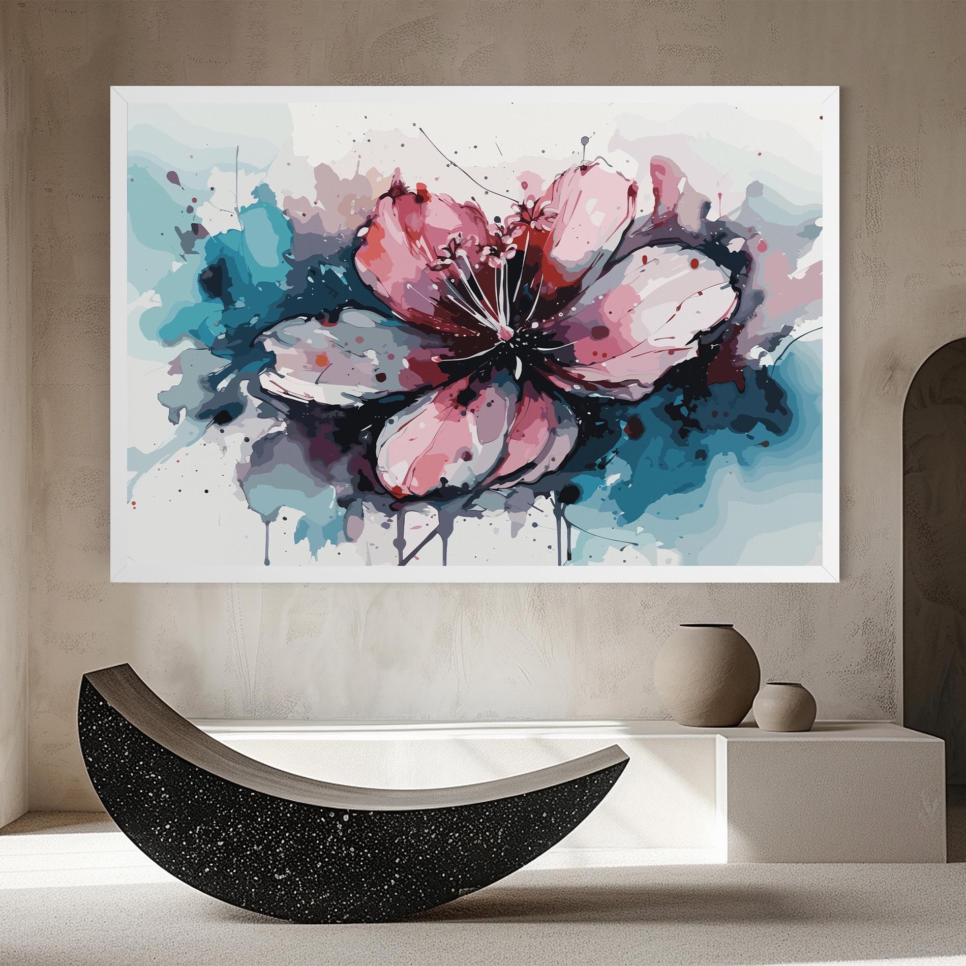 Pink Blue Nature mockup 8