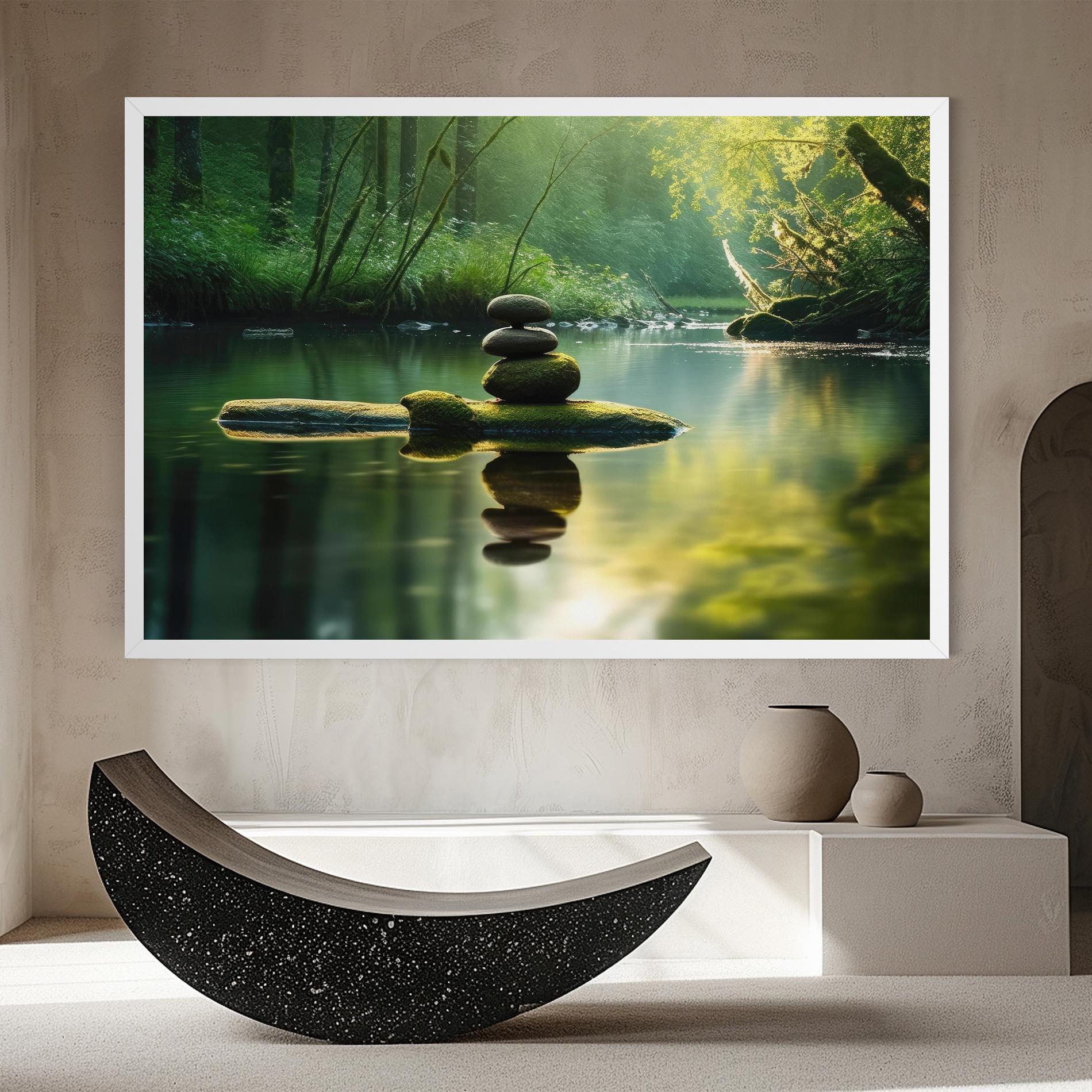 Leinwandbild Spiritual Stones mockup 8