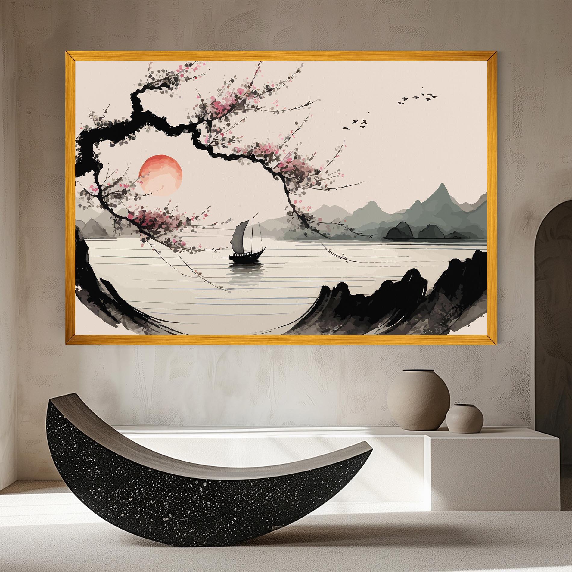 Leinwandbild Relaxing Nature mockup 8