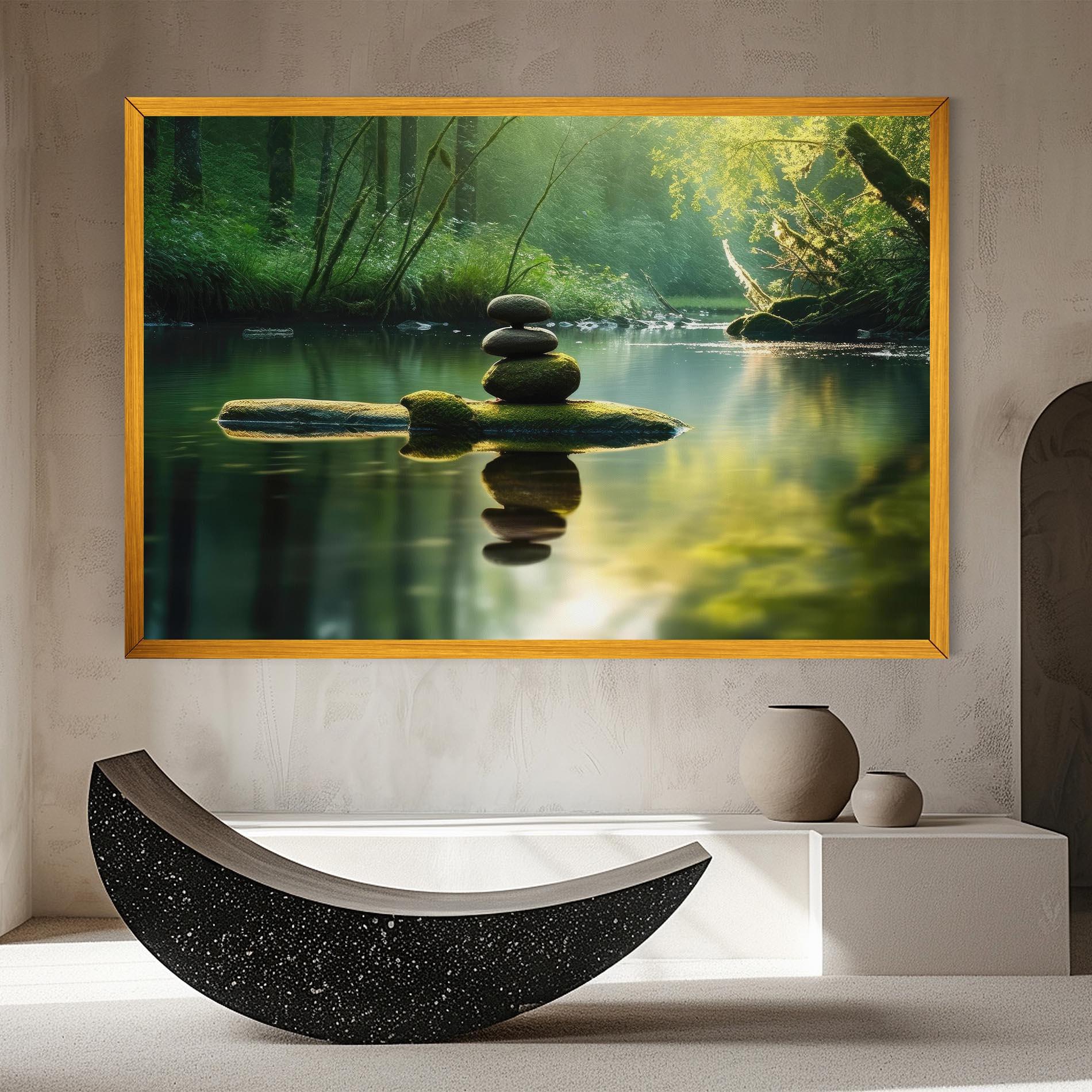 Leinwandbild Spiritual Stones mockup 8