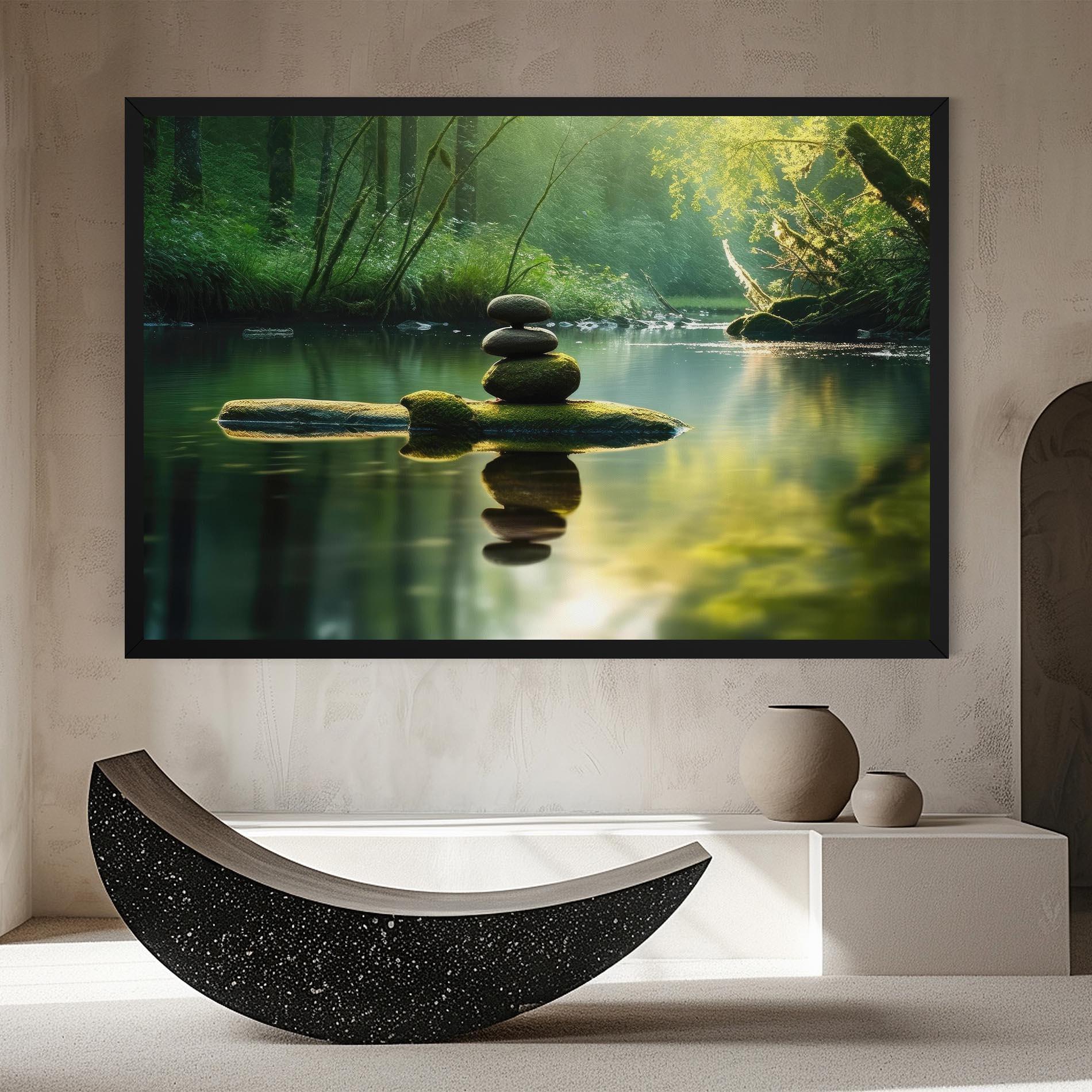 Leinwandbild Spiritual Stones mockup 8