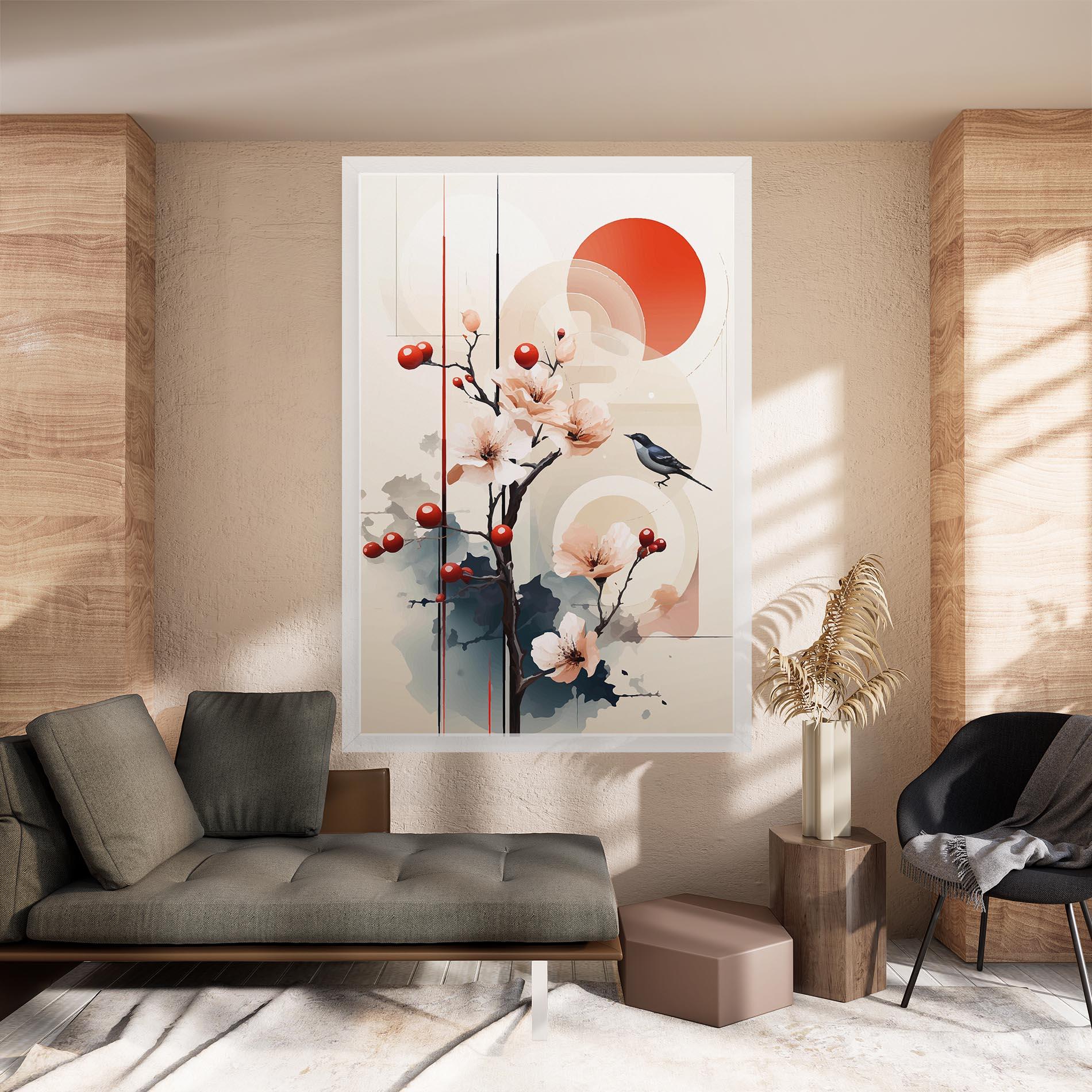 Leinwandbild Cream Nature mockup 8