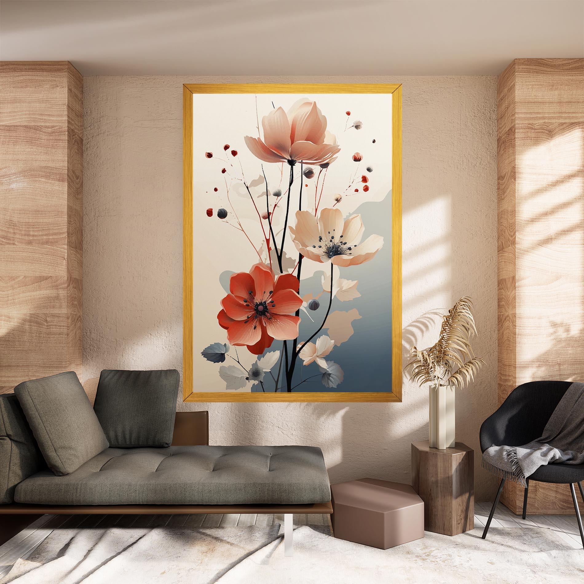 Leinwandbild Cream Flower Nature mockup 8