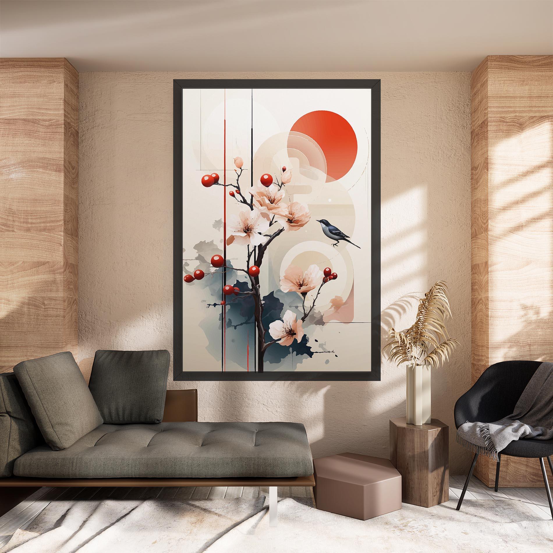 Leinwandbild Cream Nature mockup 8