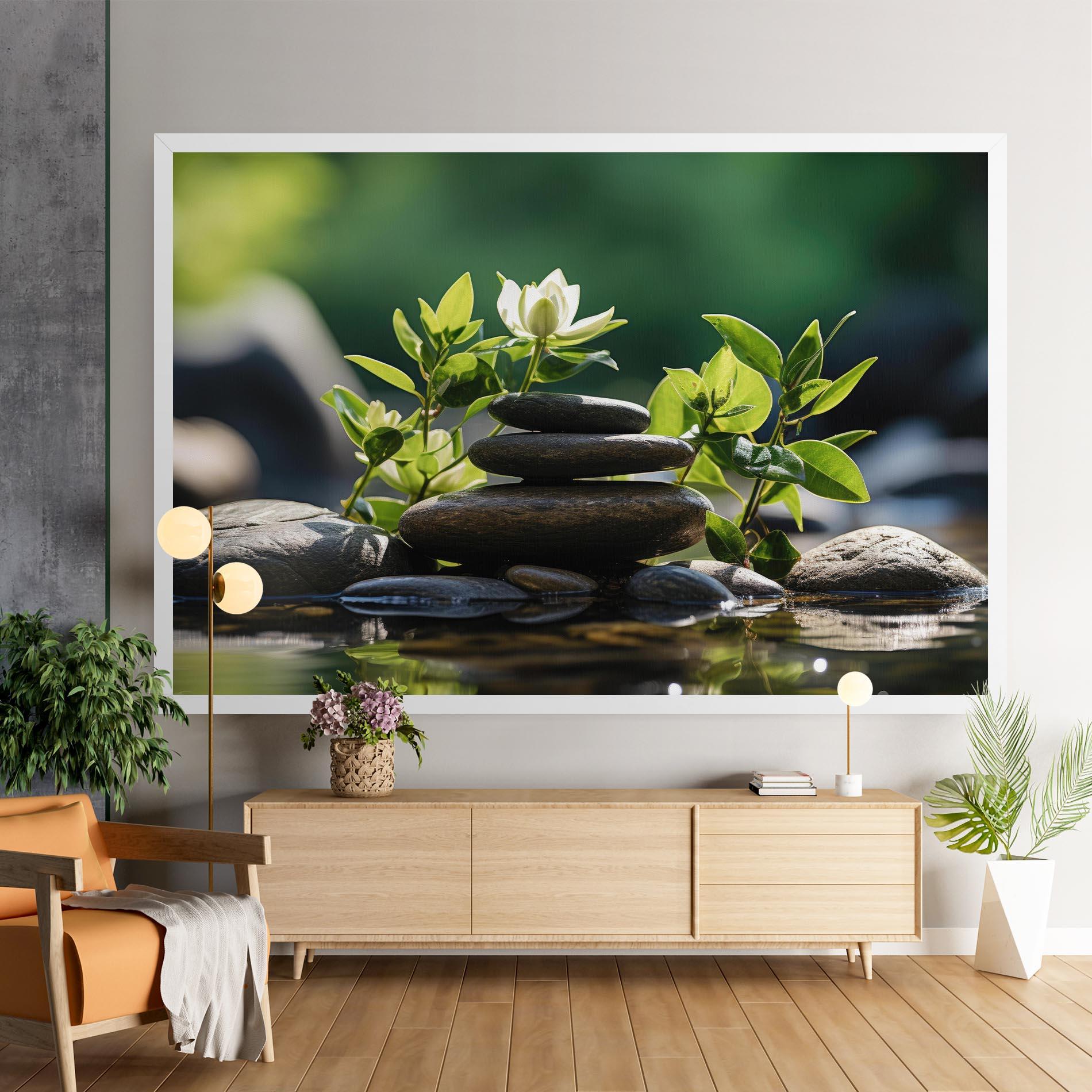 Leinwandbild Cinematic Stones mockup 9