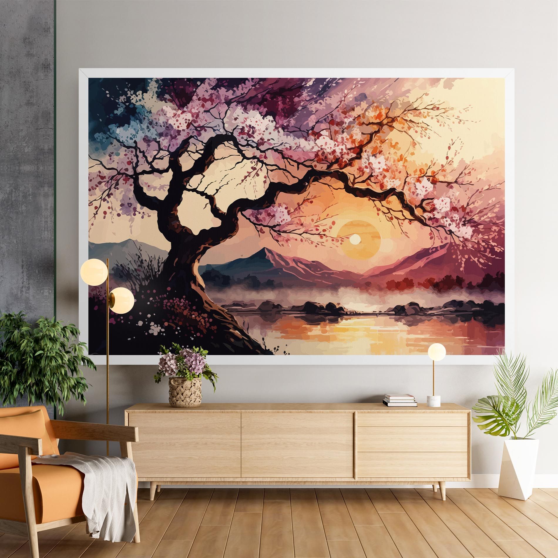 Pink Tree Nature mockup 9