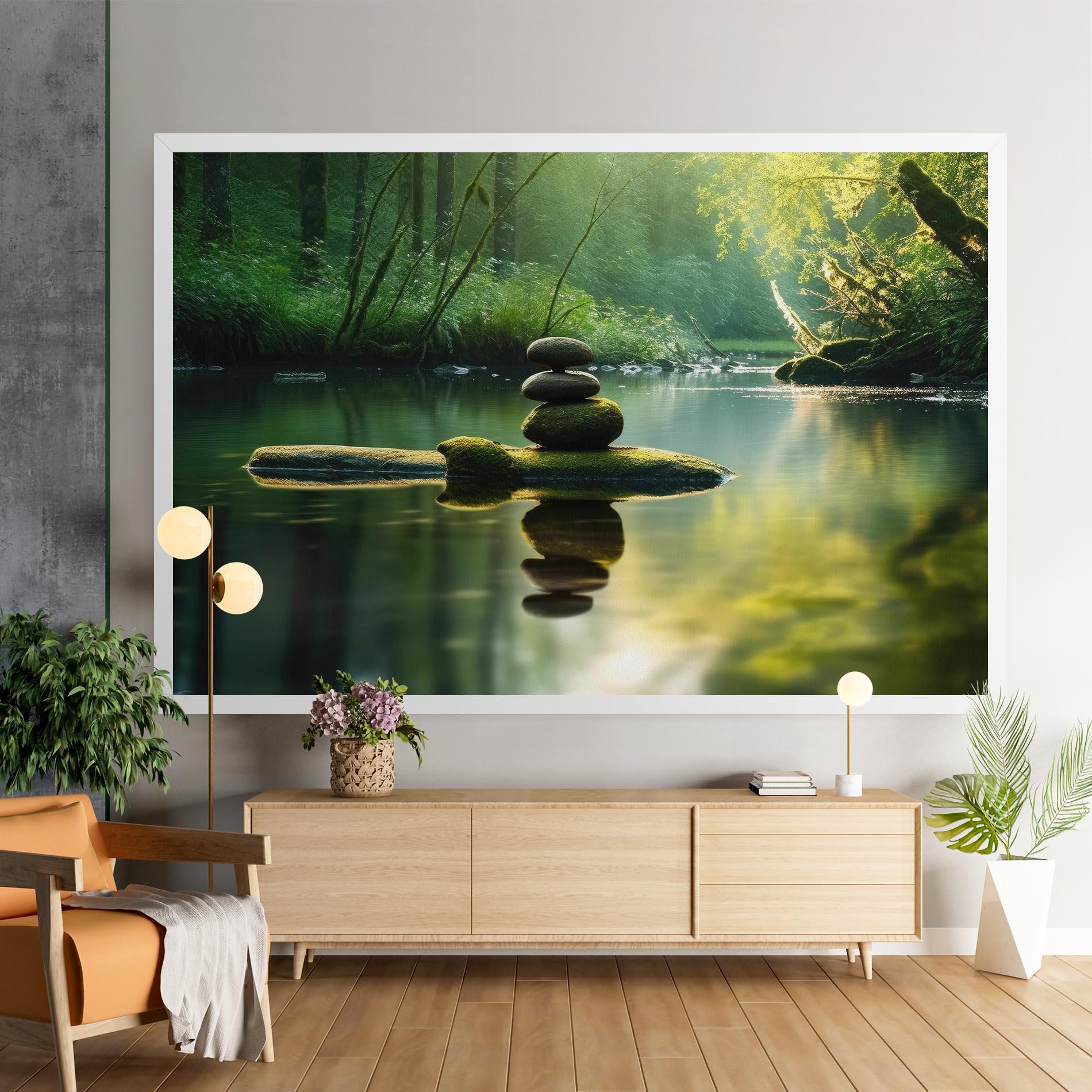 Leinwandbild Spiritual Stones mockup 9
