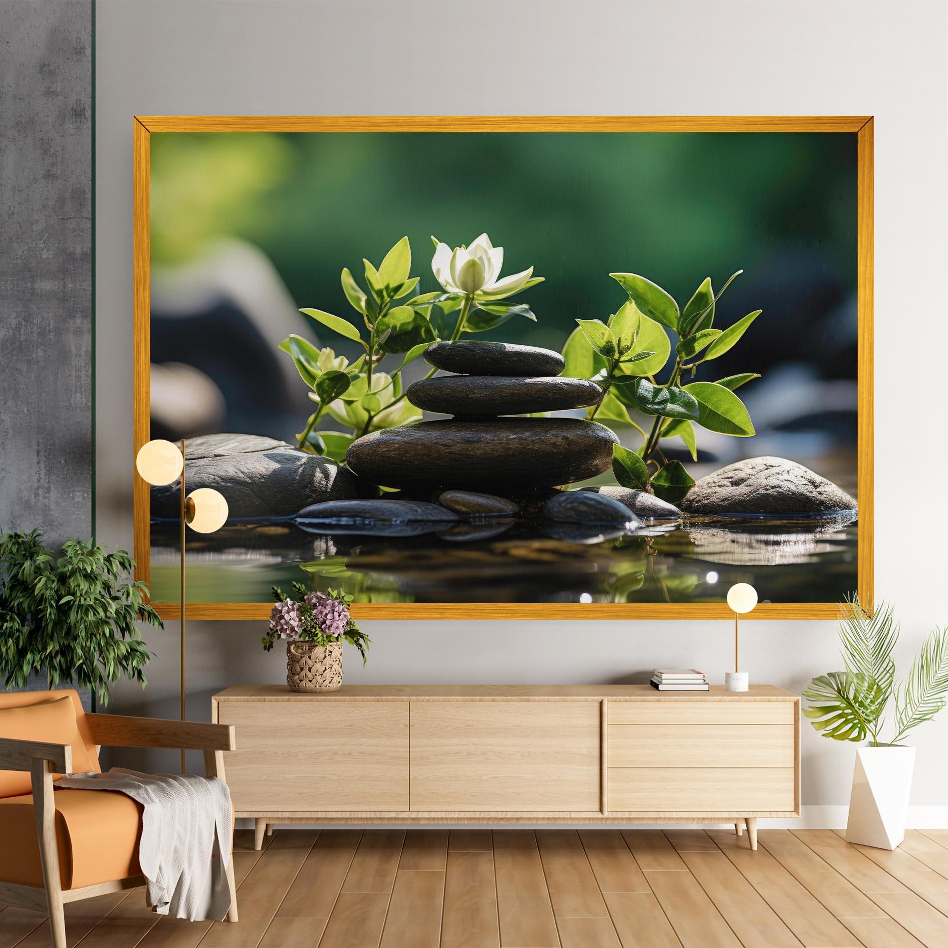 Leinwandbild Cinematic Stones mockup 9