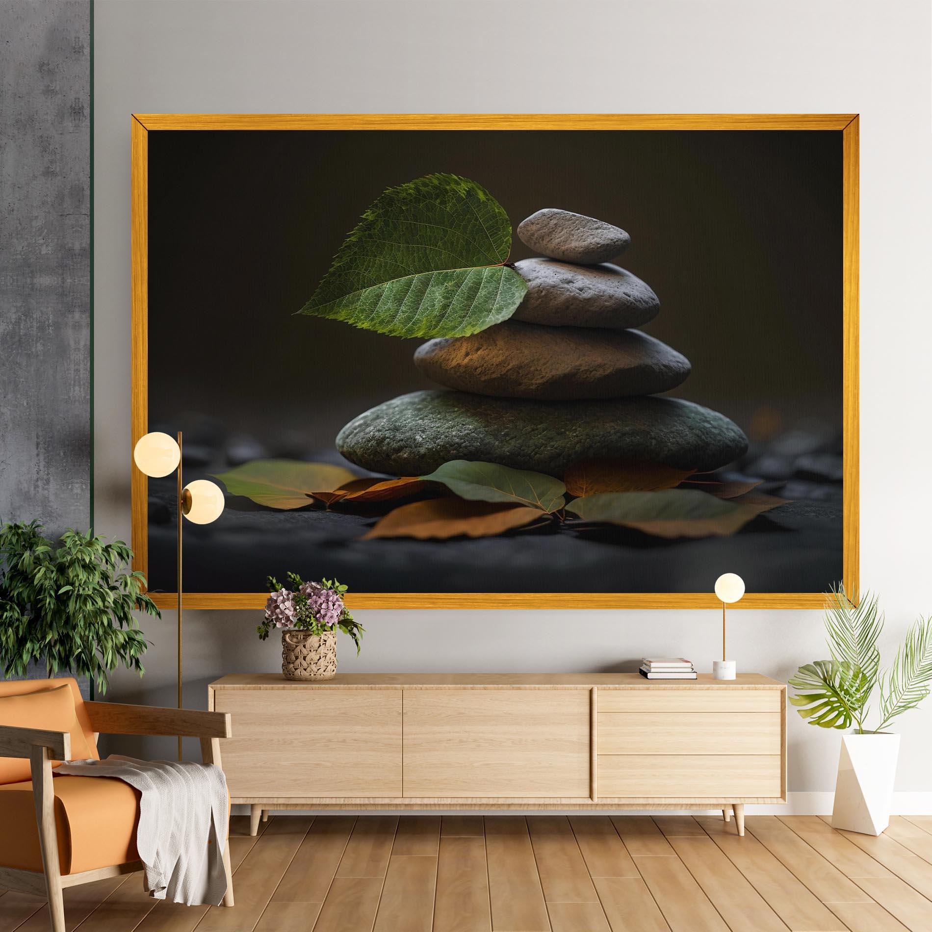 Leinwandbild Harmony Stones mockup 9