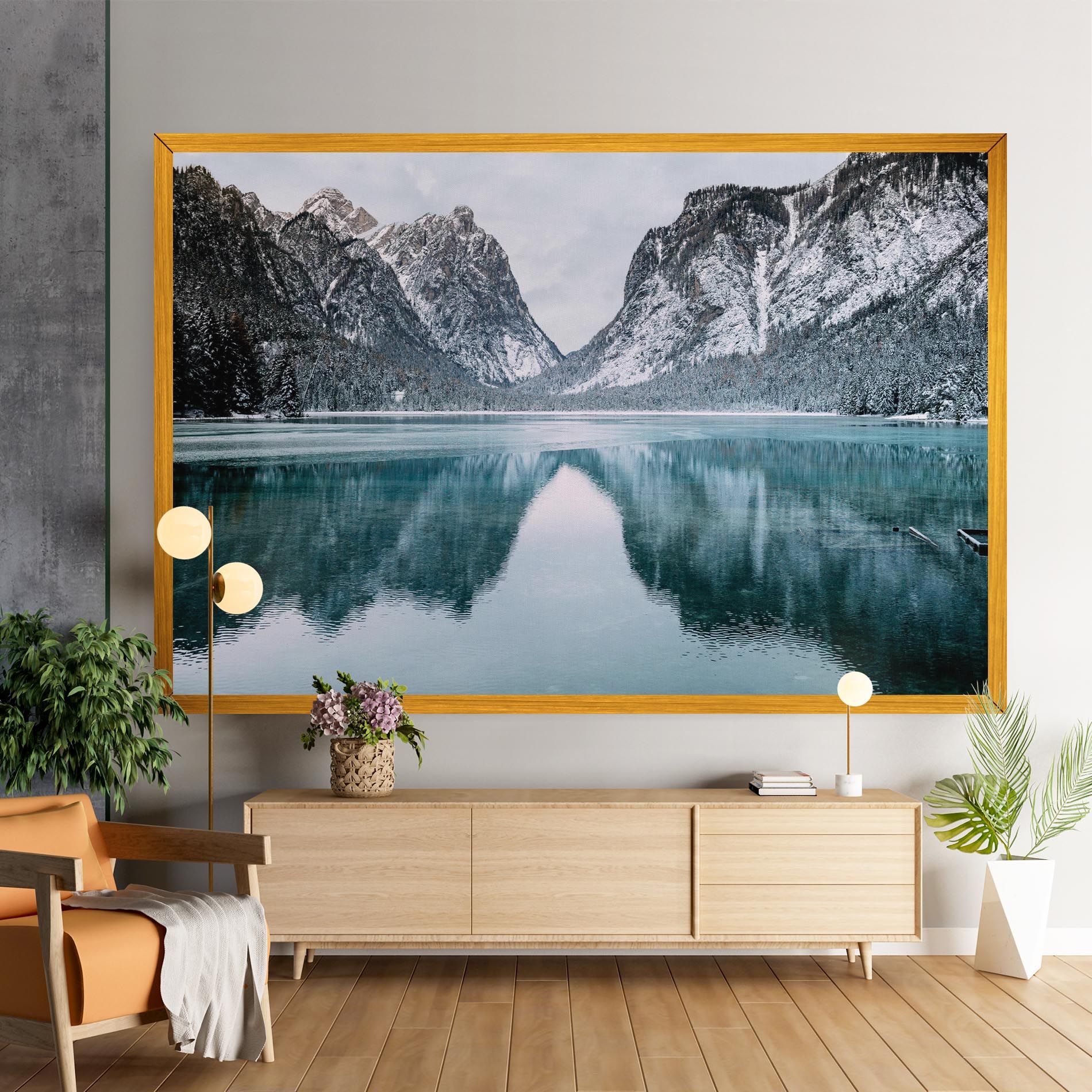 Lake Reflection Mountain mockup 9