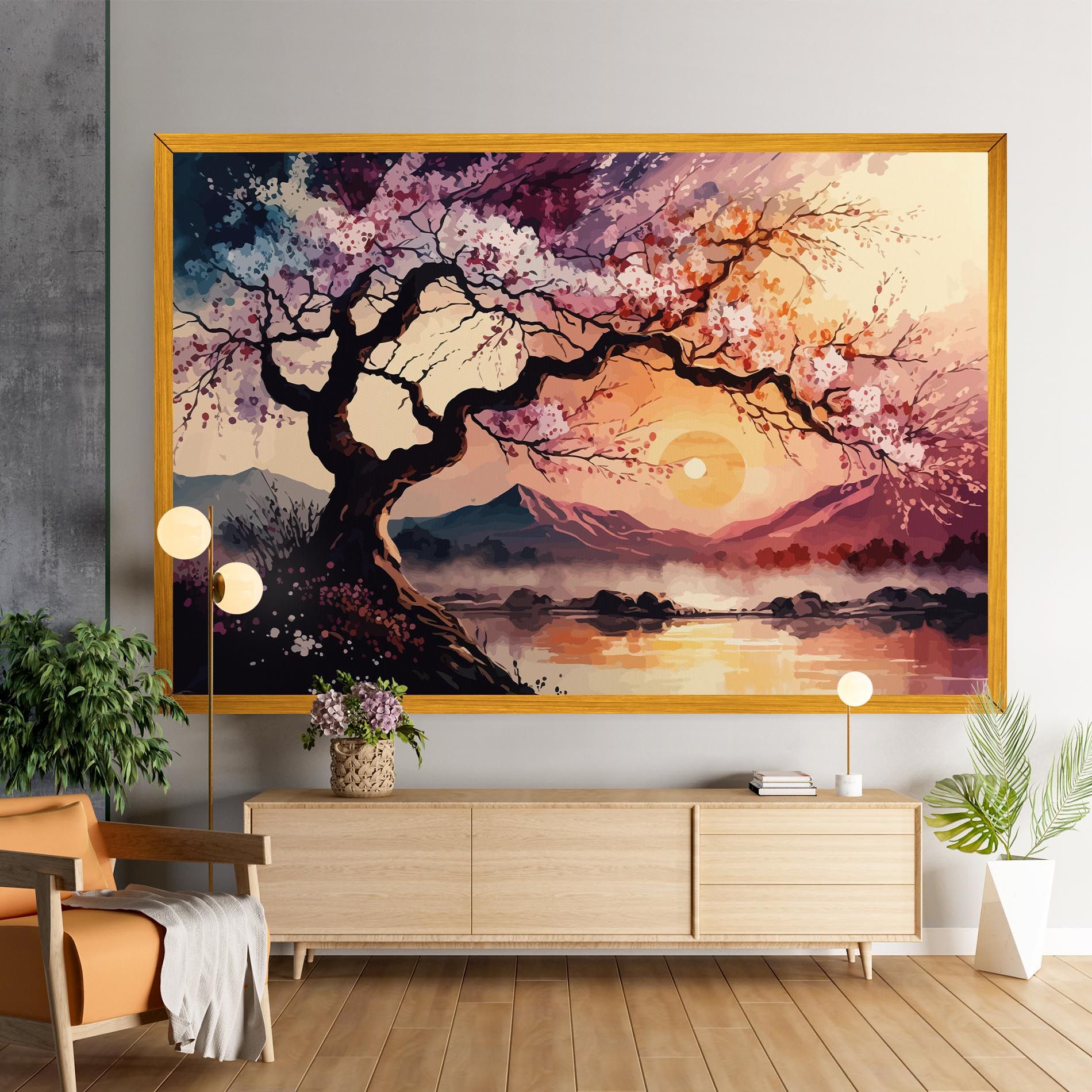 Pink Tree Nature mockup 9