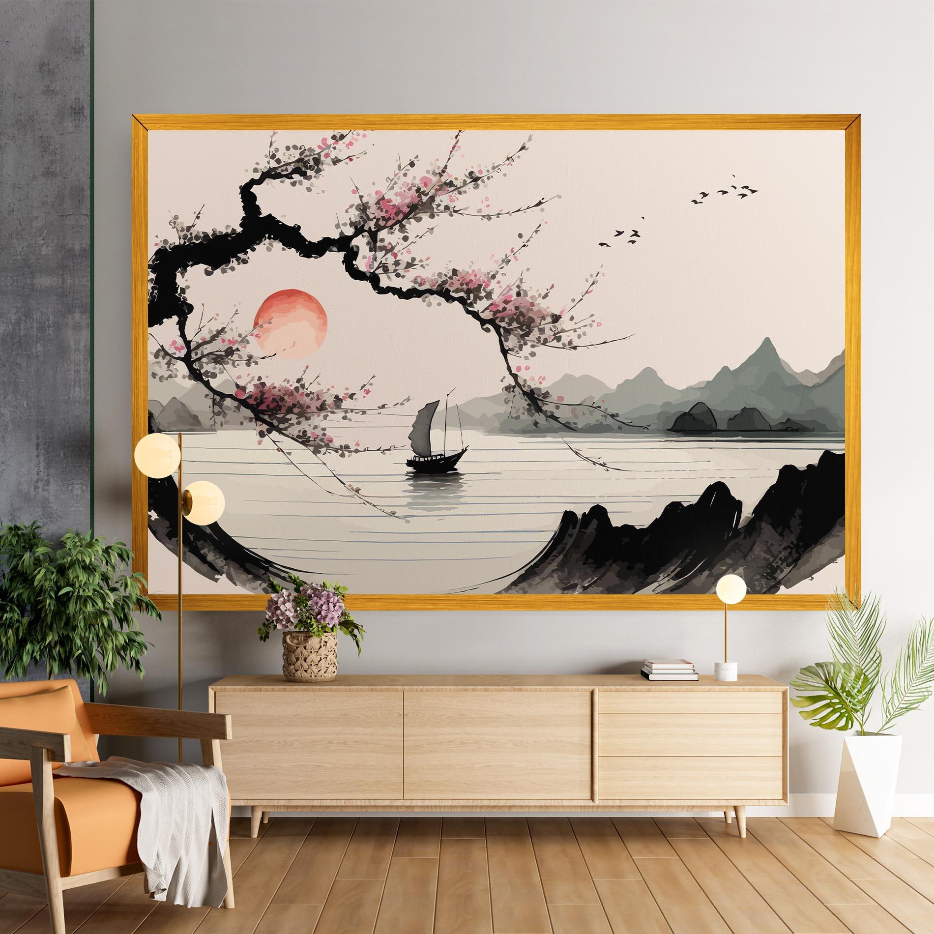 Leinwandbild Relaxing Nature mockup 9