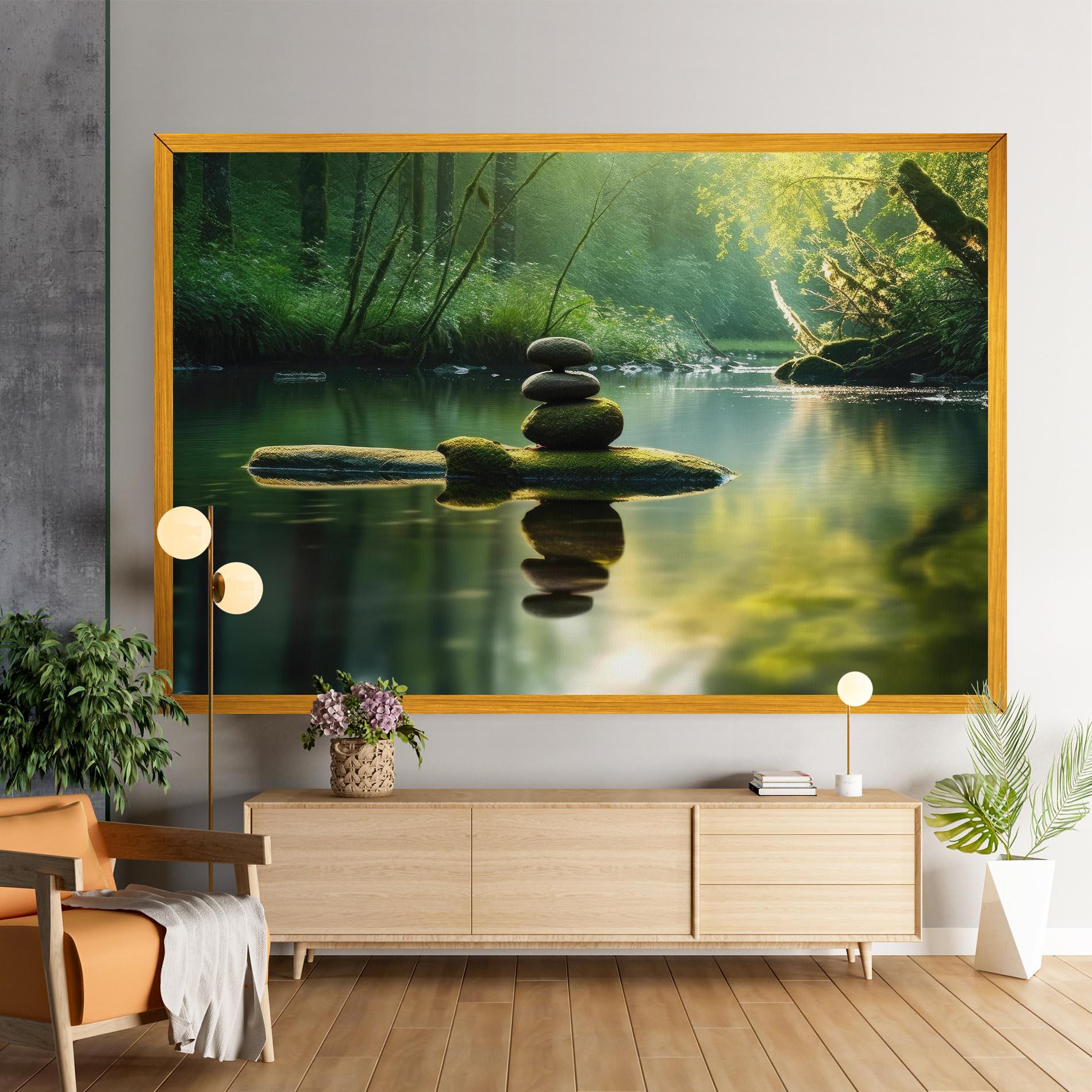 Leinwandbild Spiritual Stones mockup 9