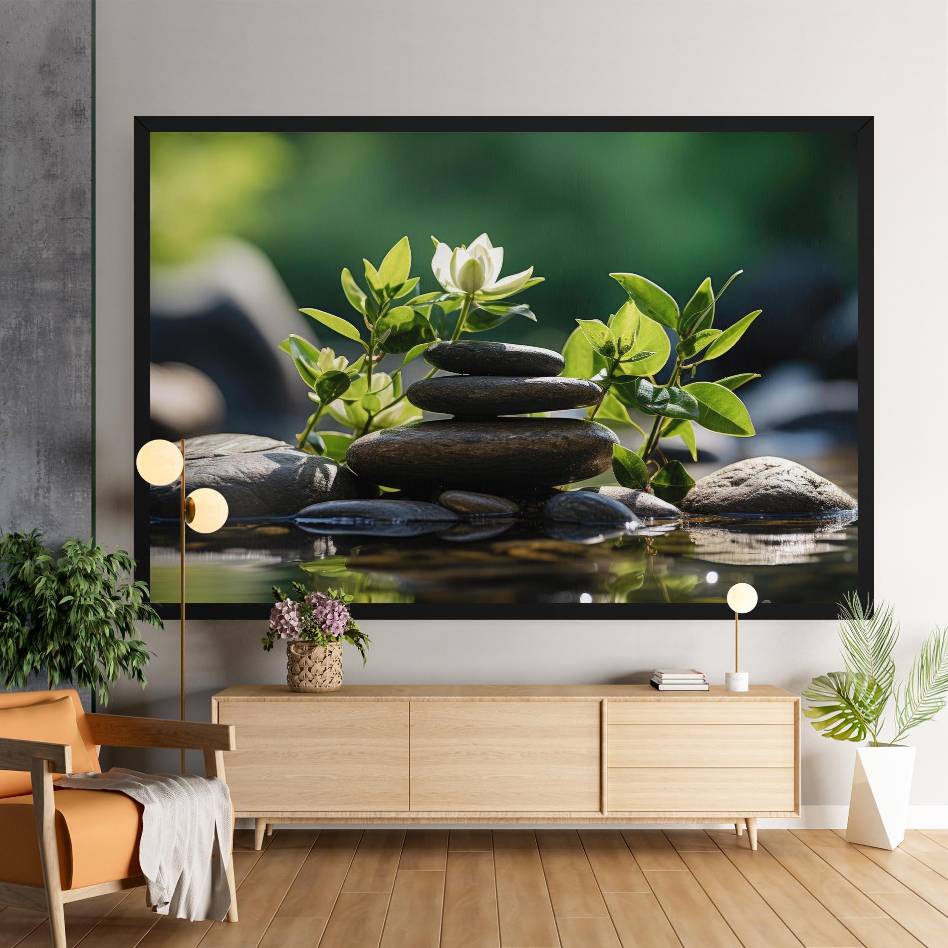 Leinwandbild Cinematic Stones mockup 9