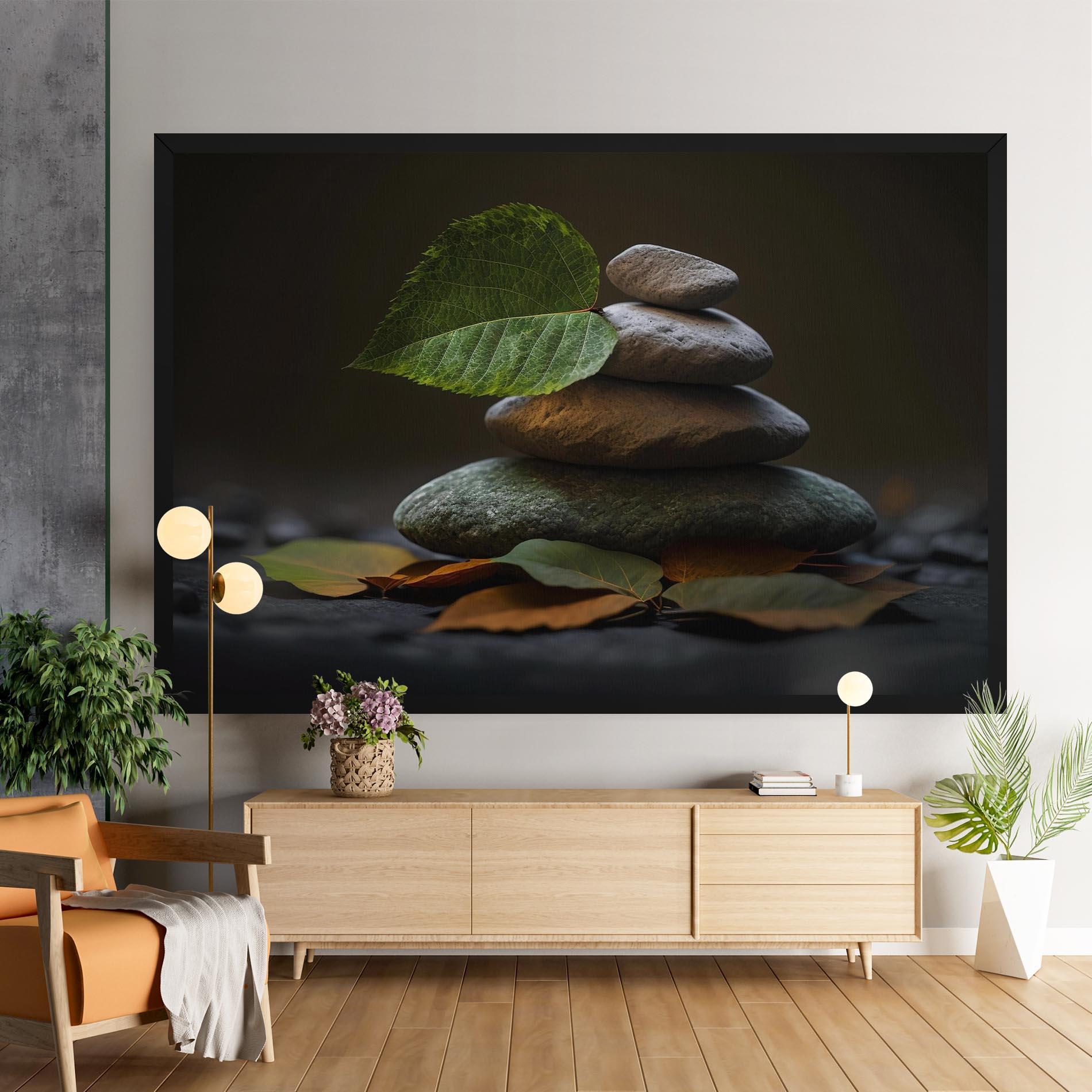 Leinwandbild Harmony Stones mockup 9