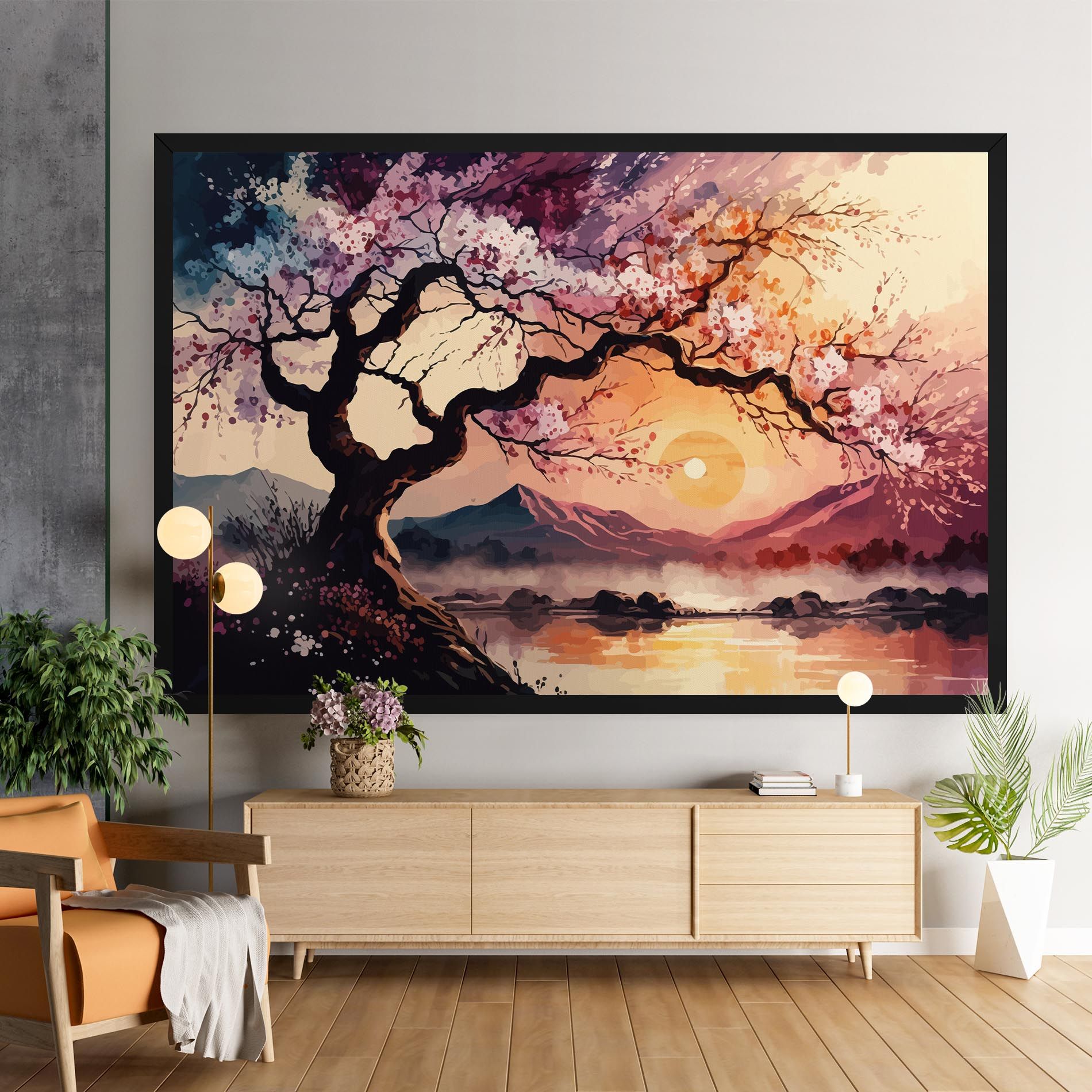 Pink Tree Nature mockup 9