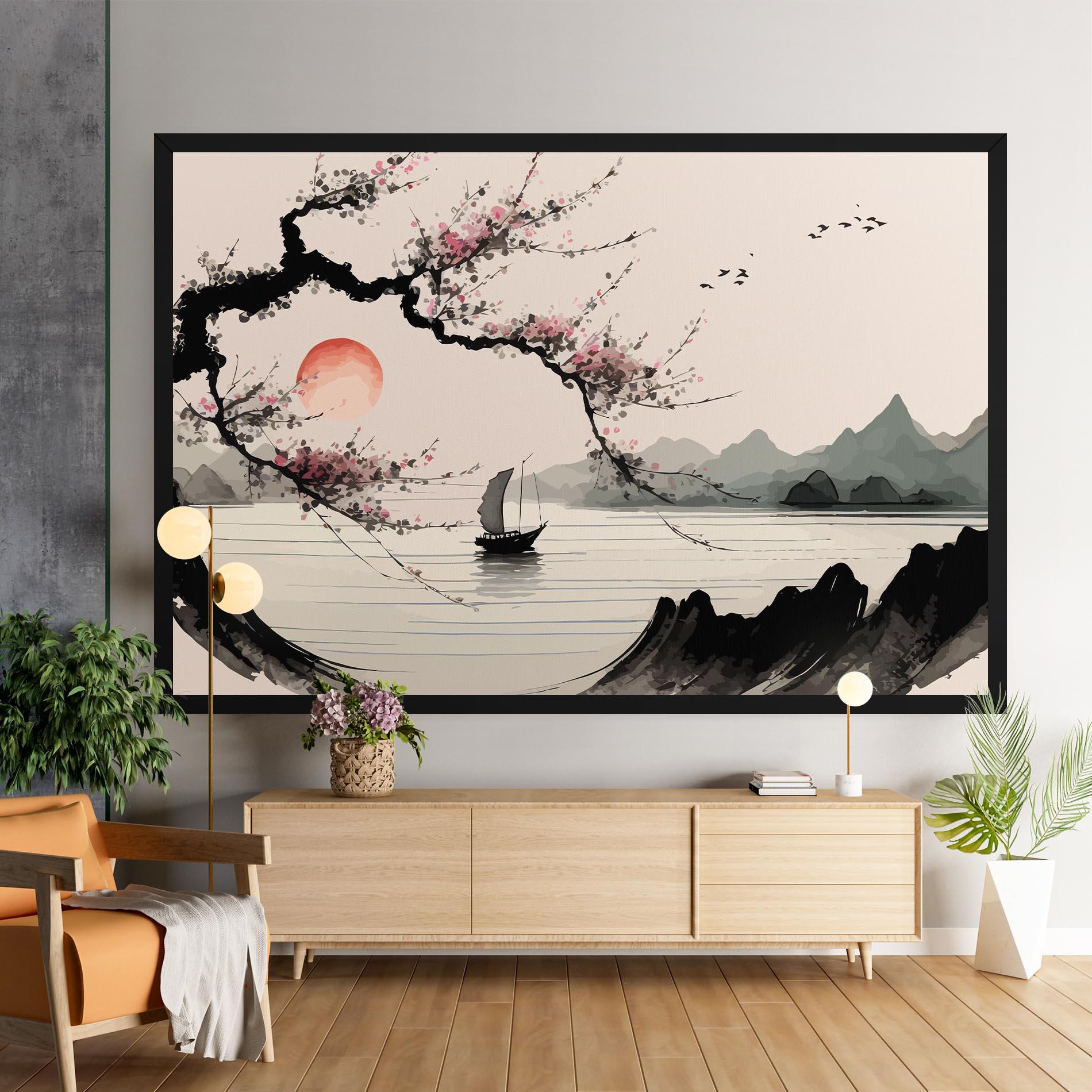 Leinwandbild Relaxing Nature mockup 9