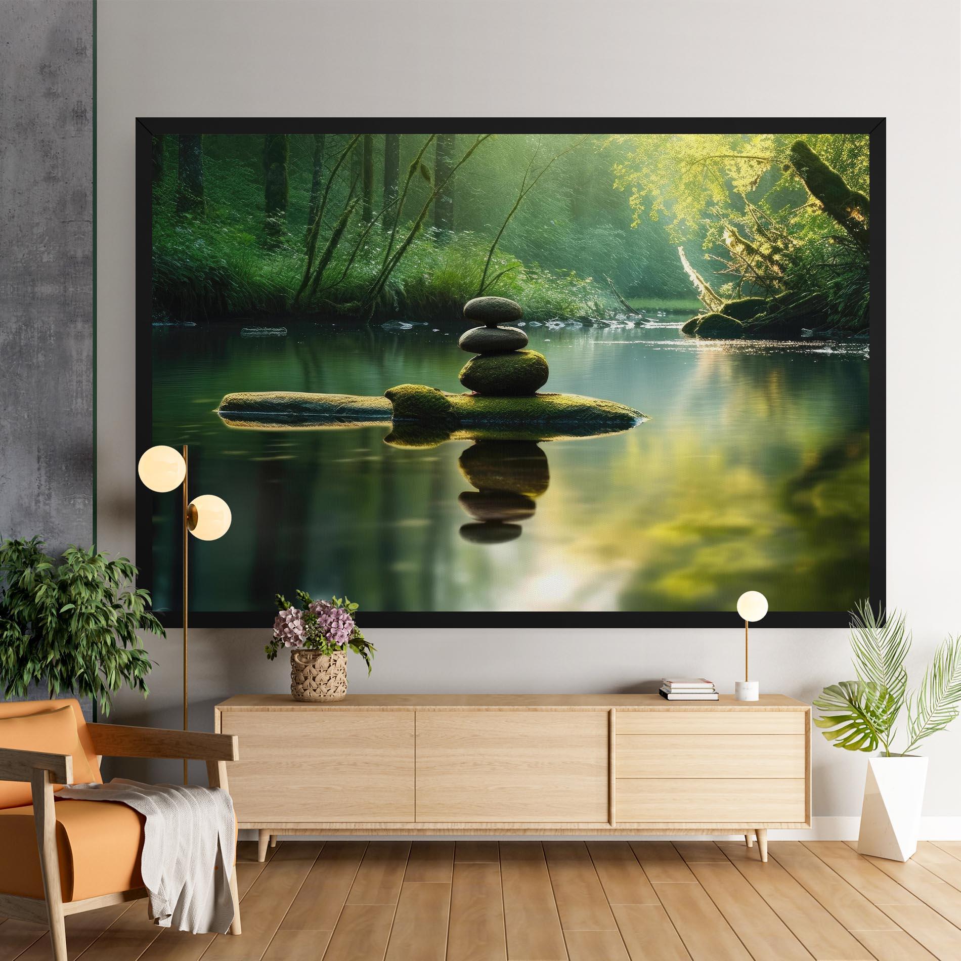 Leinwandbild Spiritual Stones mockup 9